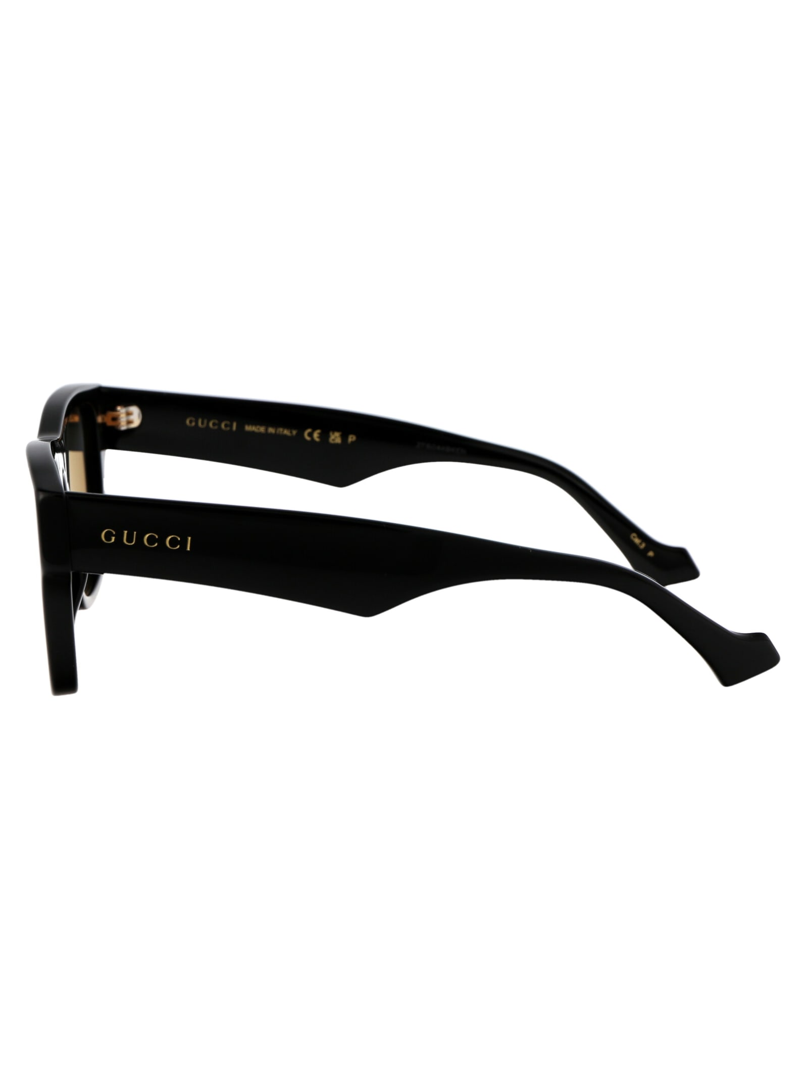 Shop Gucci Gg1427s Sunglasses In 002 Black Black Grey