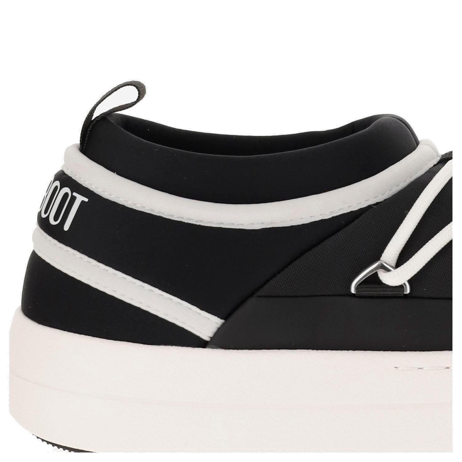 Moon Boot Park Icon Round Toe Sneakers In Black