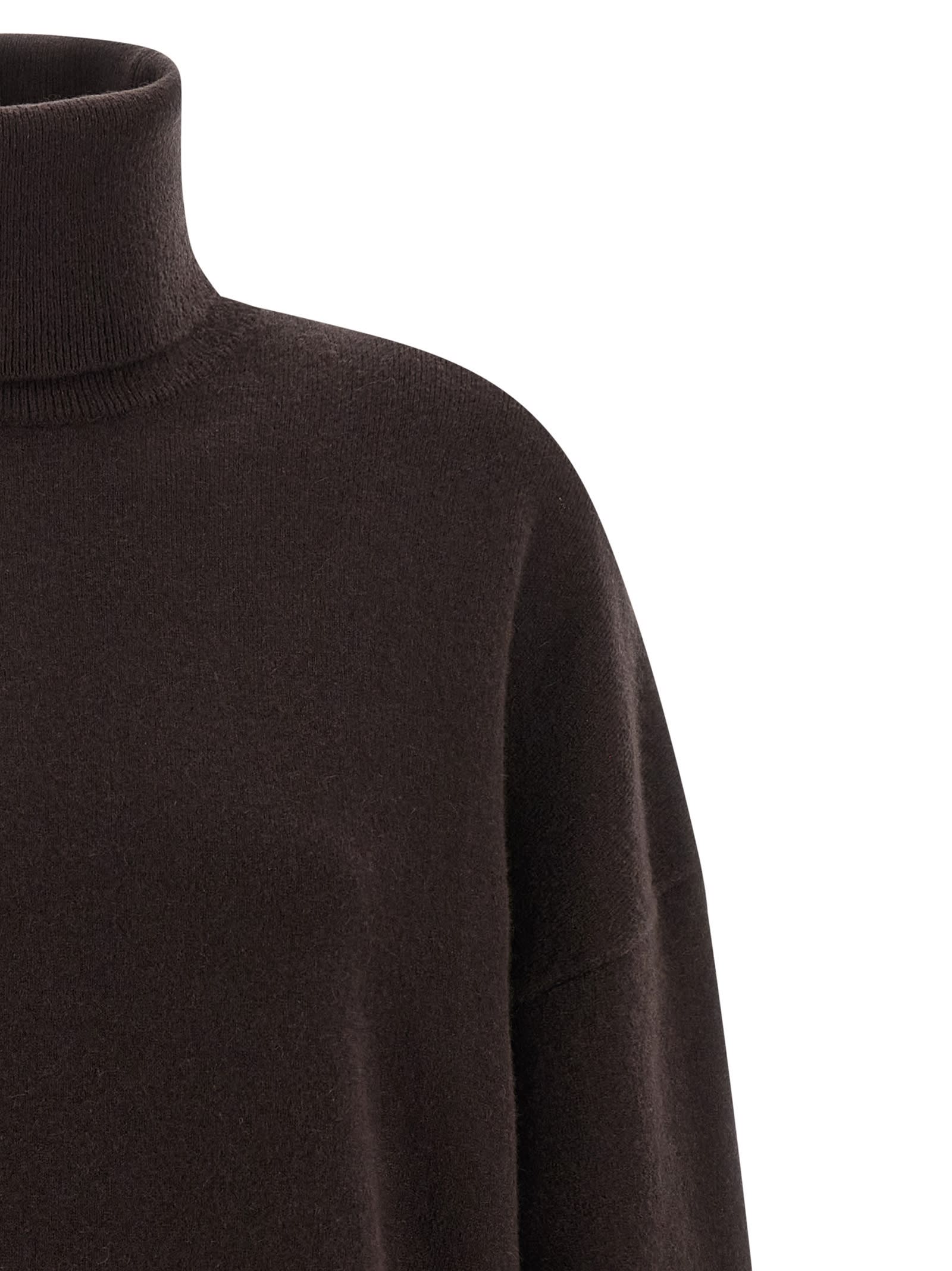 Extreme Cashmere 'n°204 Jill' Turtleneck Sweater In Brown