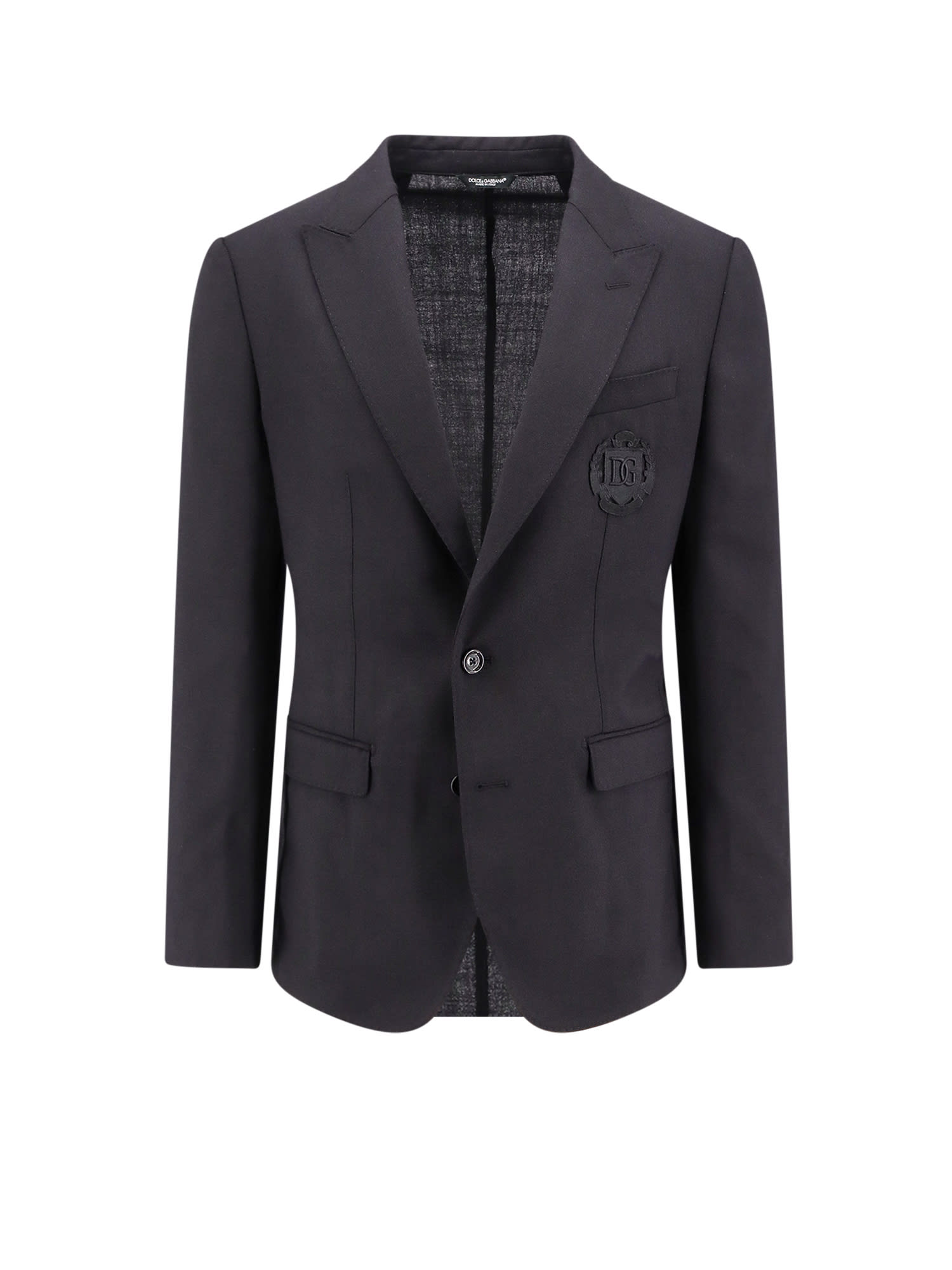 Shop Dolce & Gabbana Taormina Blazer In Black