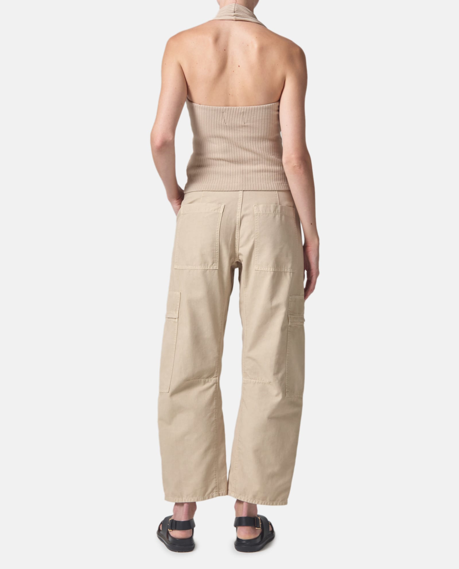 Shop Citizens Of Humanity Marcelle Cargo Pants In Beige