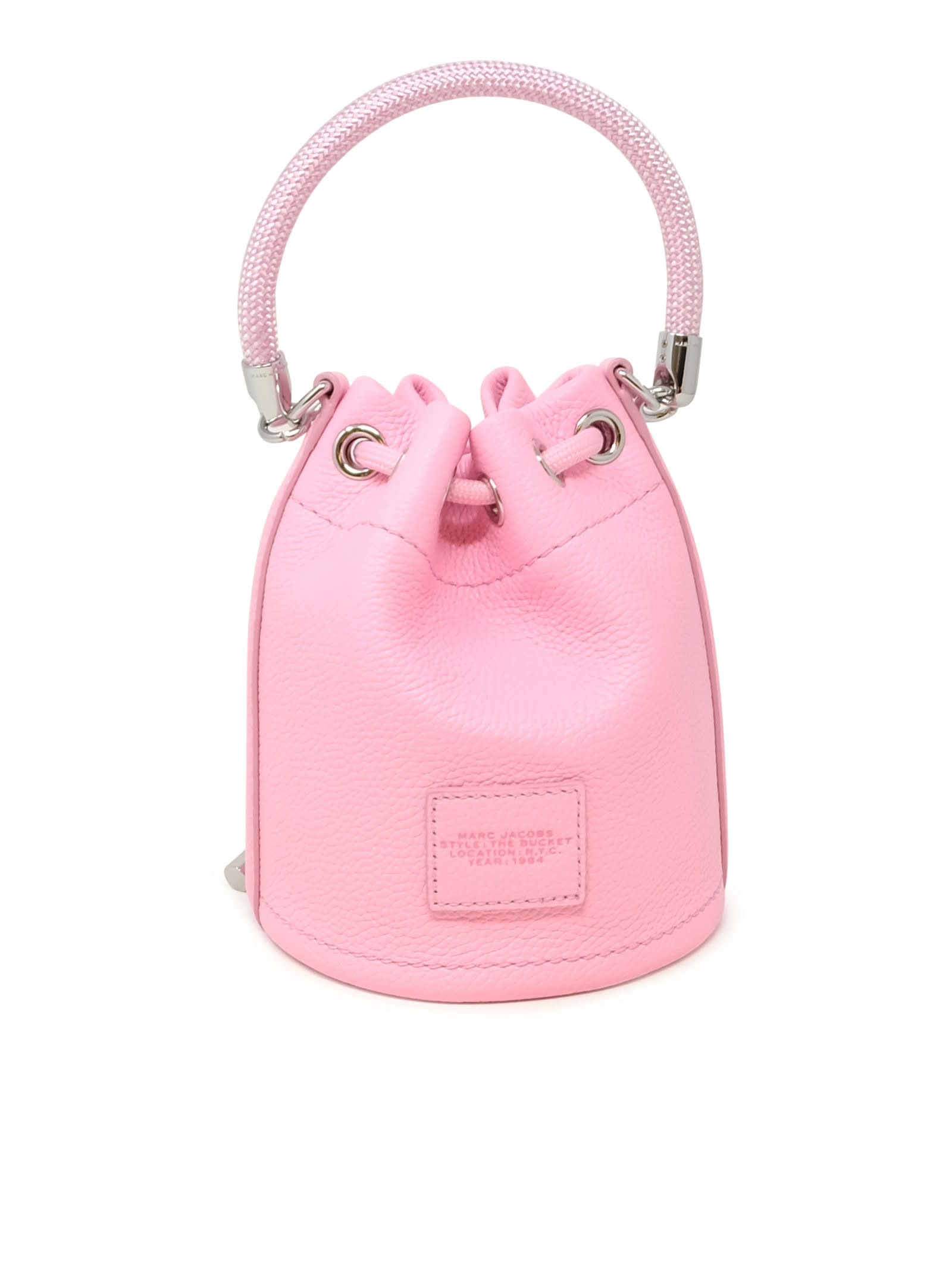 Shop Marc Jacobs Candy Pink Leather The Mini Bucket
