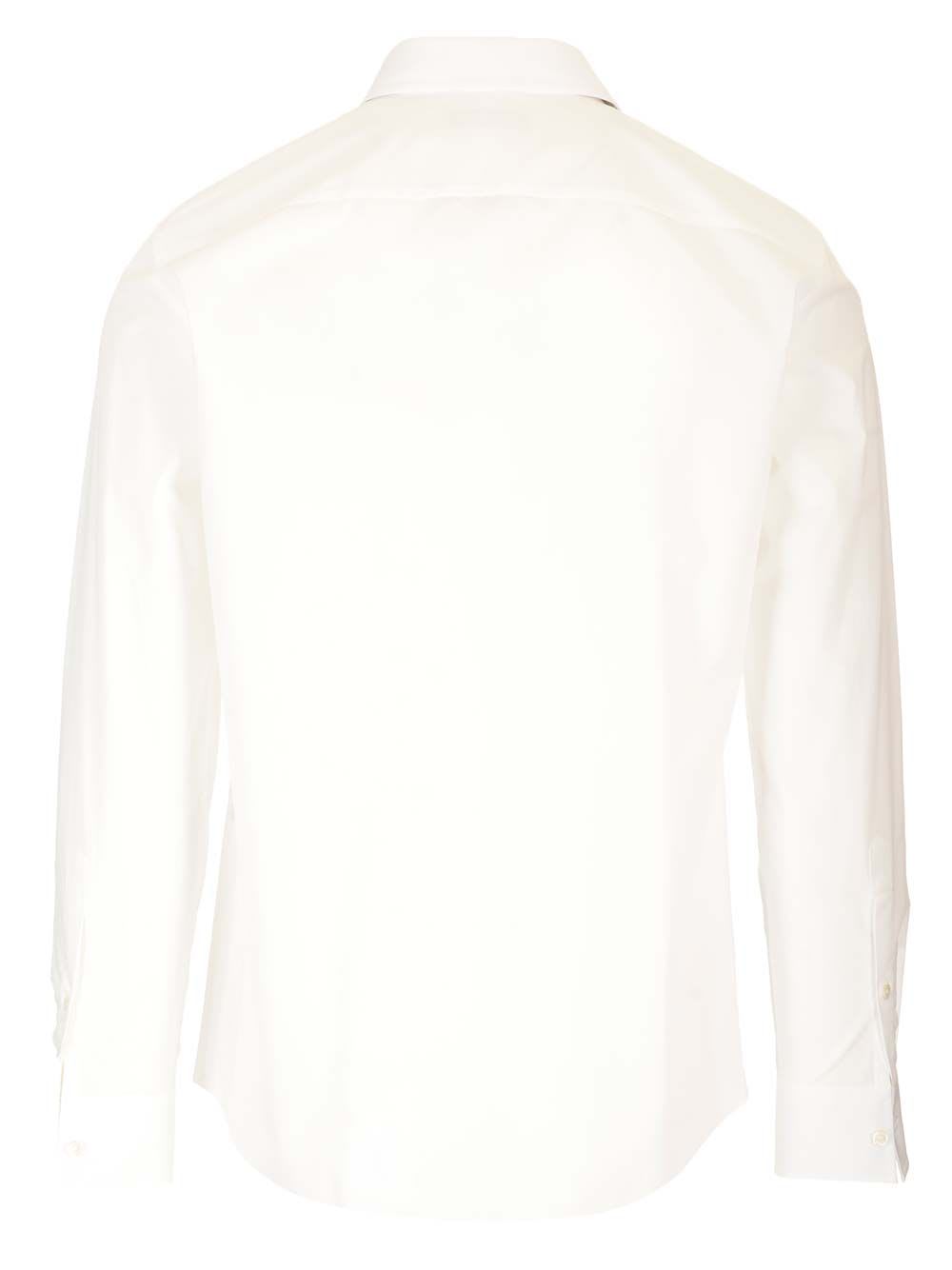 Shop Valentino Poplin Shirt In White