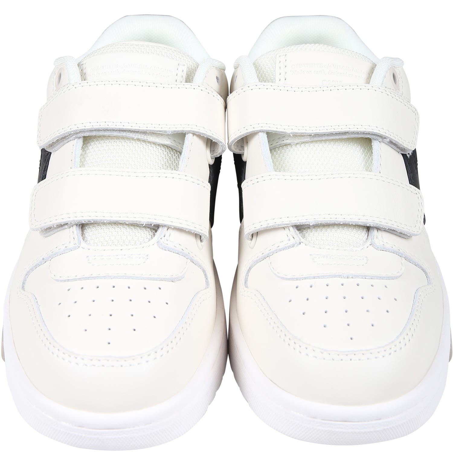 Shop Off-white White Sneakers For Boy With Arrows In White/black