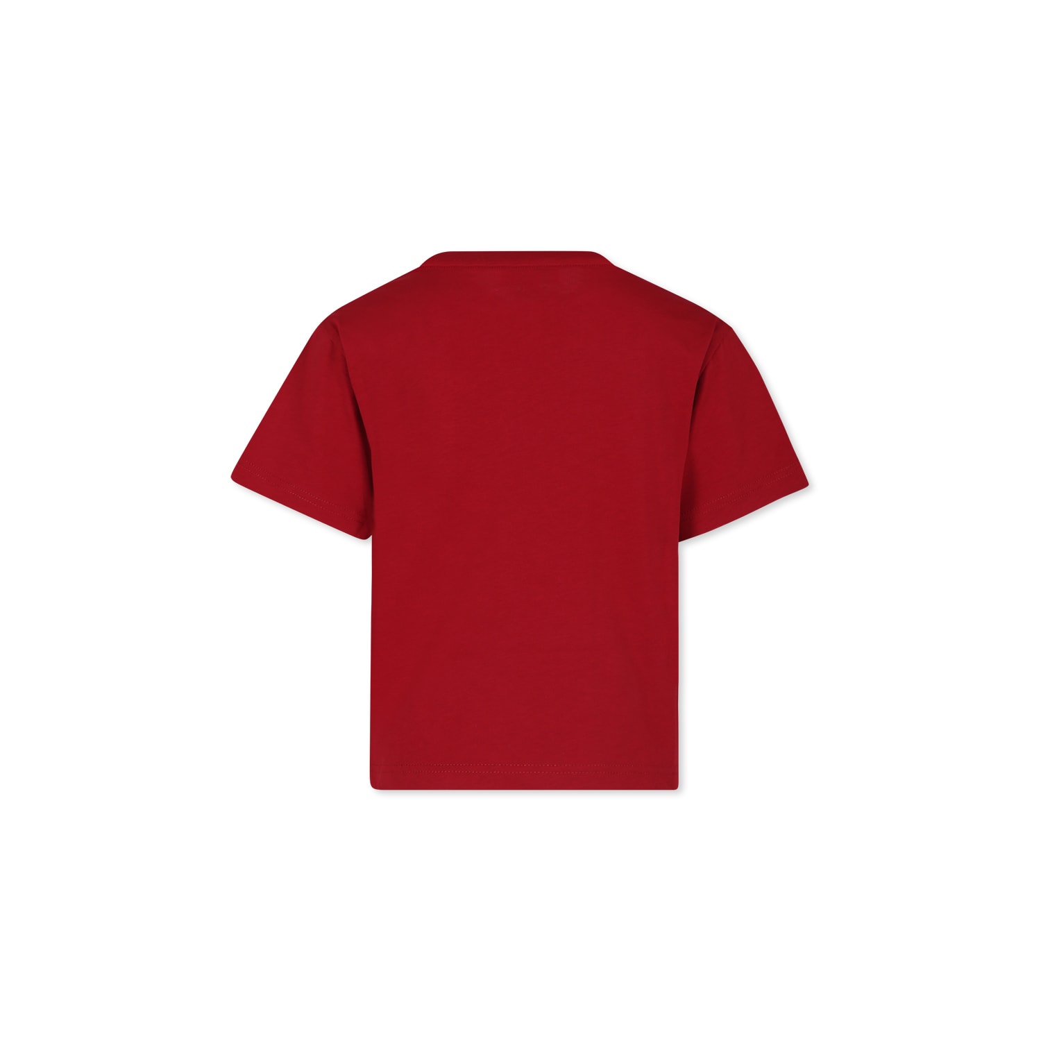 Shop Lanvin Red T-shirt For Boy With Logo In Rosso