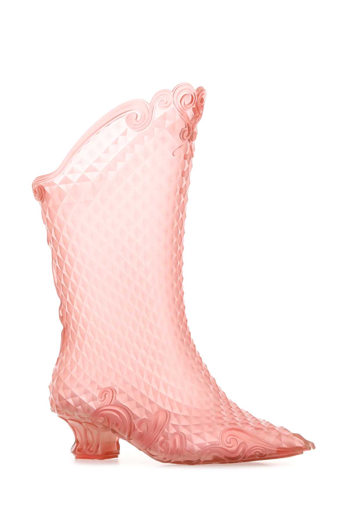 Shop Y/project Pink Pvc Ankle Boots In Babypink