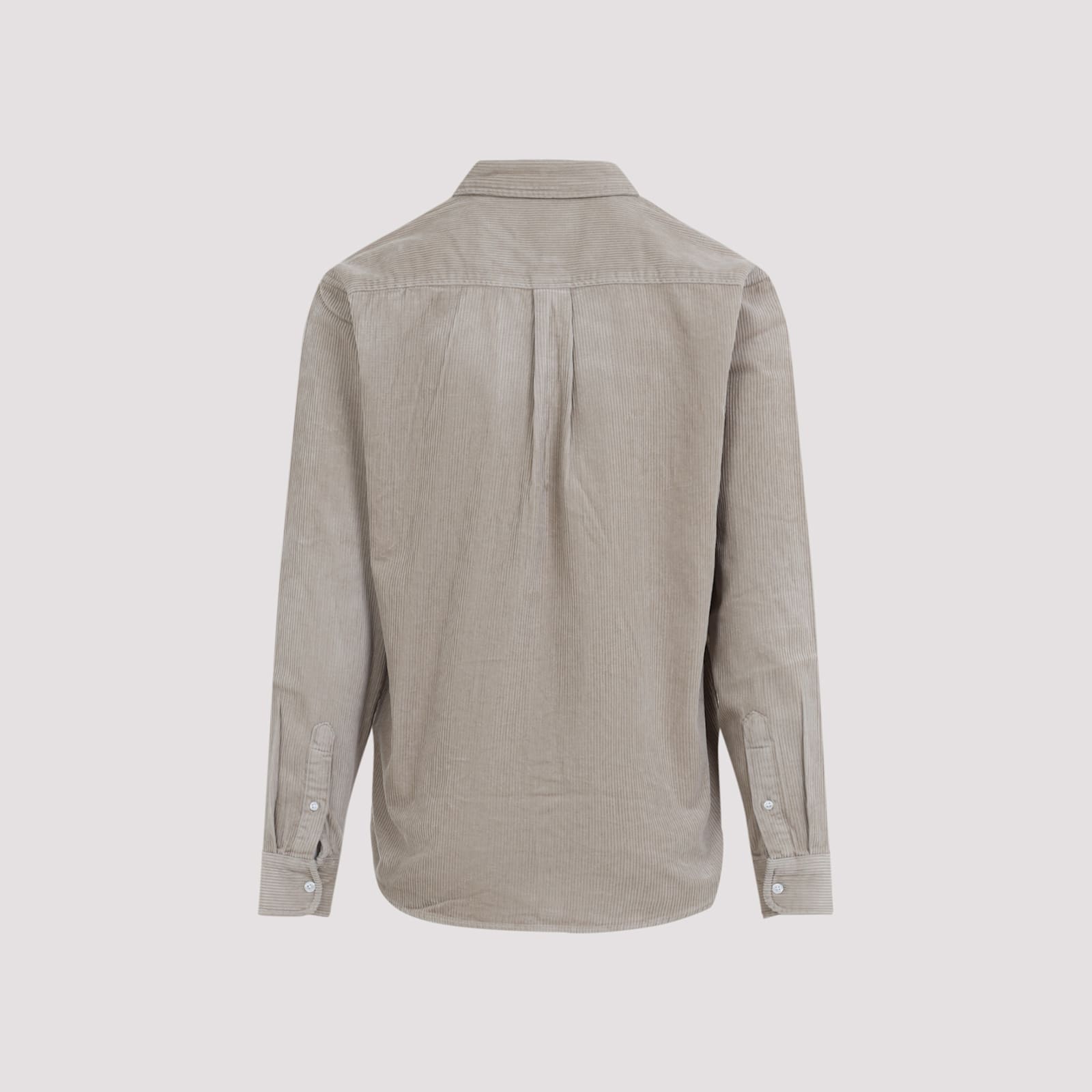 Carhartt Madison Corduroy Long-sleeved Shirt In Gray