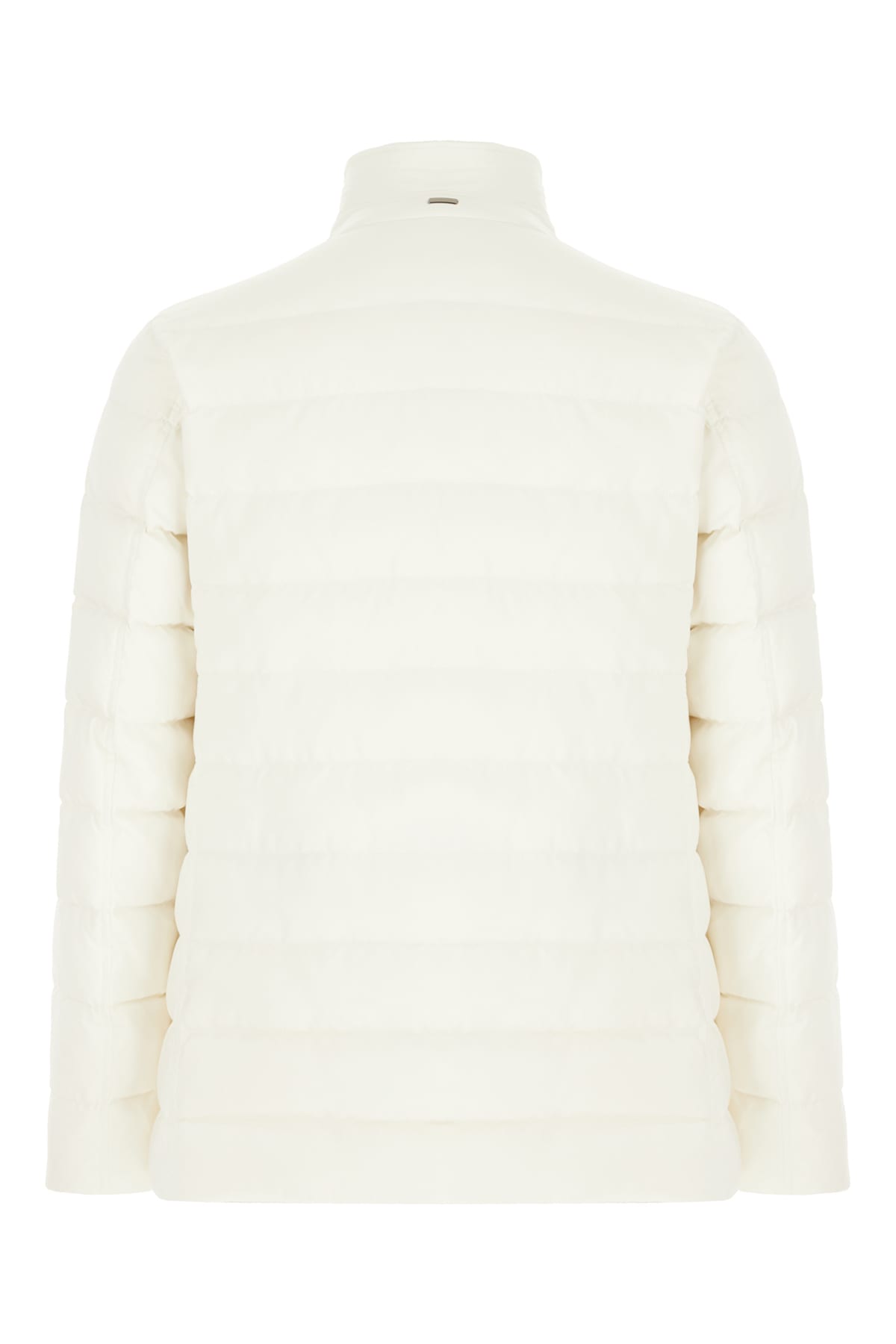 Herno Quilted Button-fastening Padded Jacket In Neutral