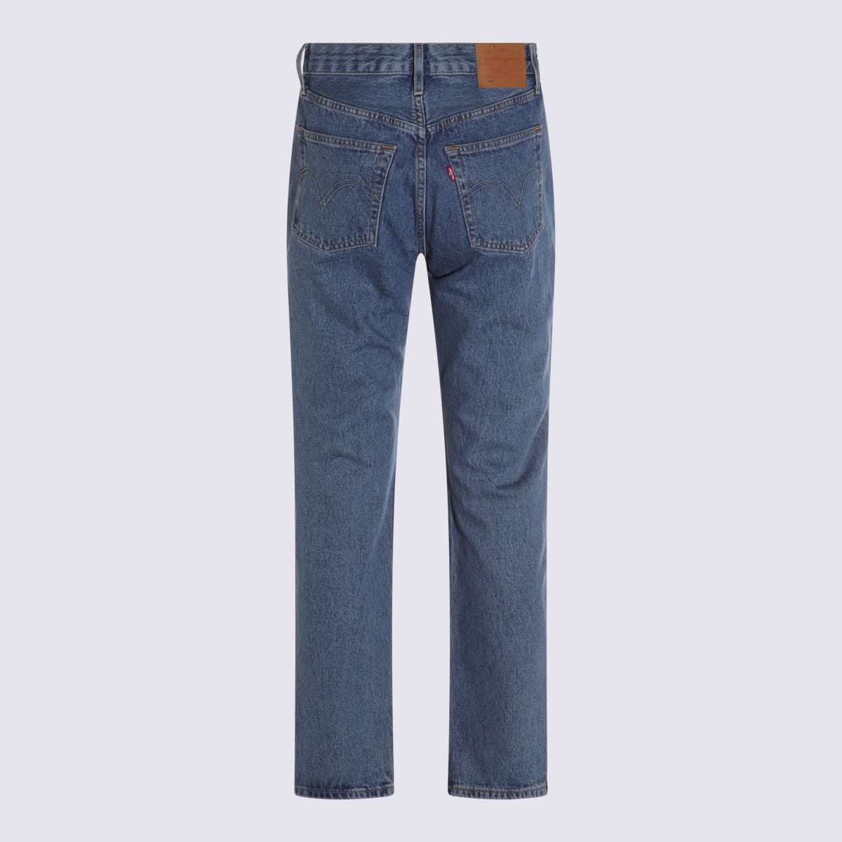 Shop Levi's Blue Cotton 501 Cotton Denim Jeans