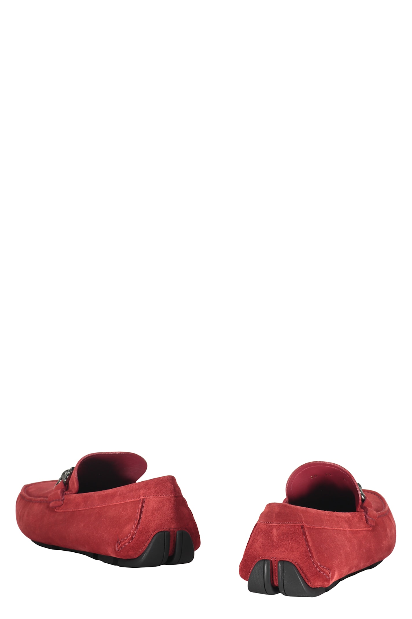 Ferragamo Gancini-detail Loafers In Red