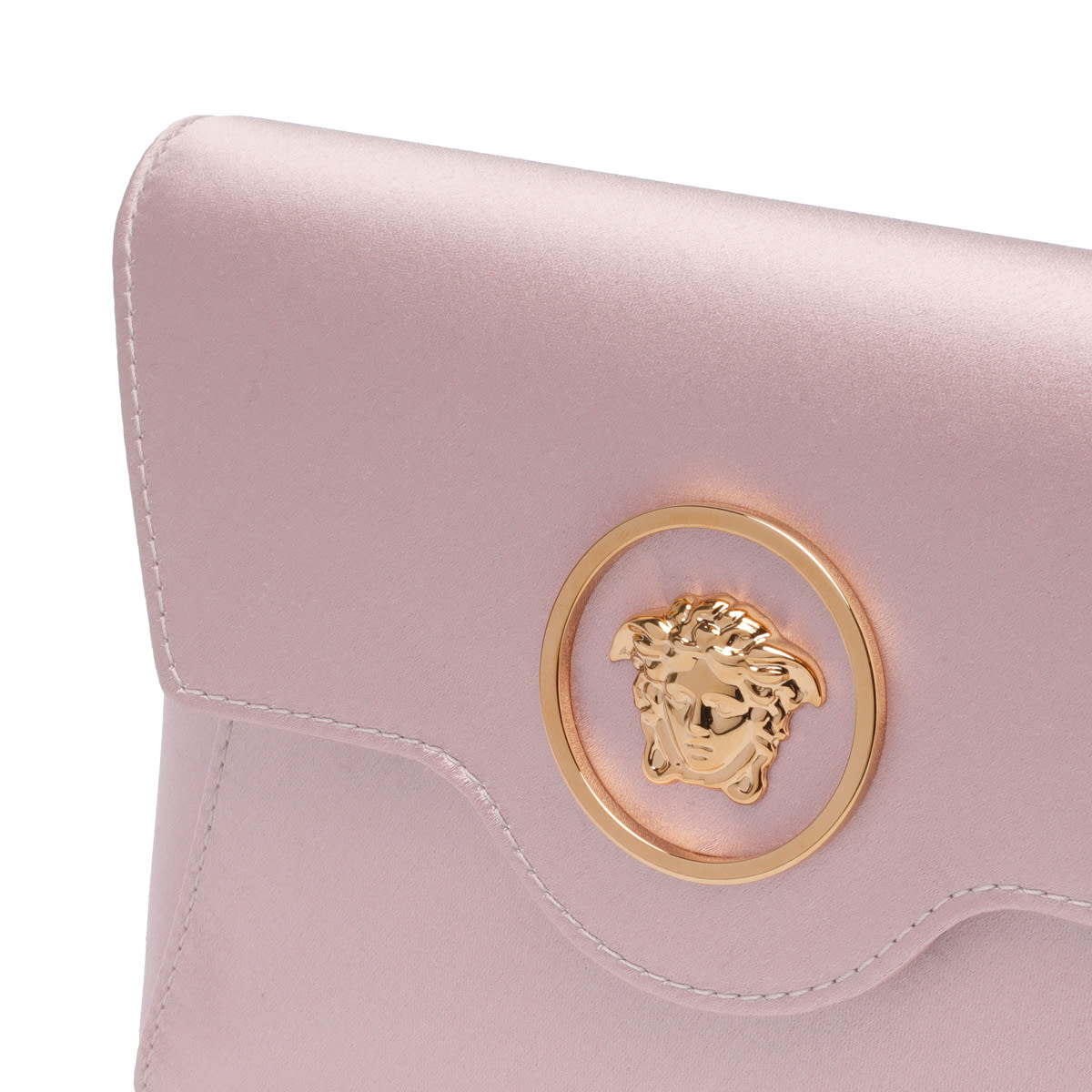 Shop Versace Mini Medusa Handbag In Pink