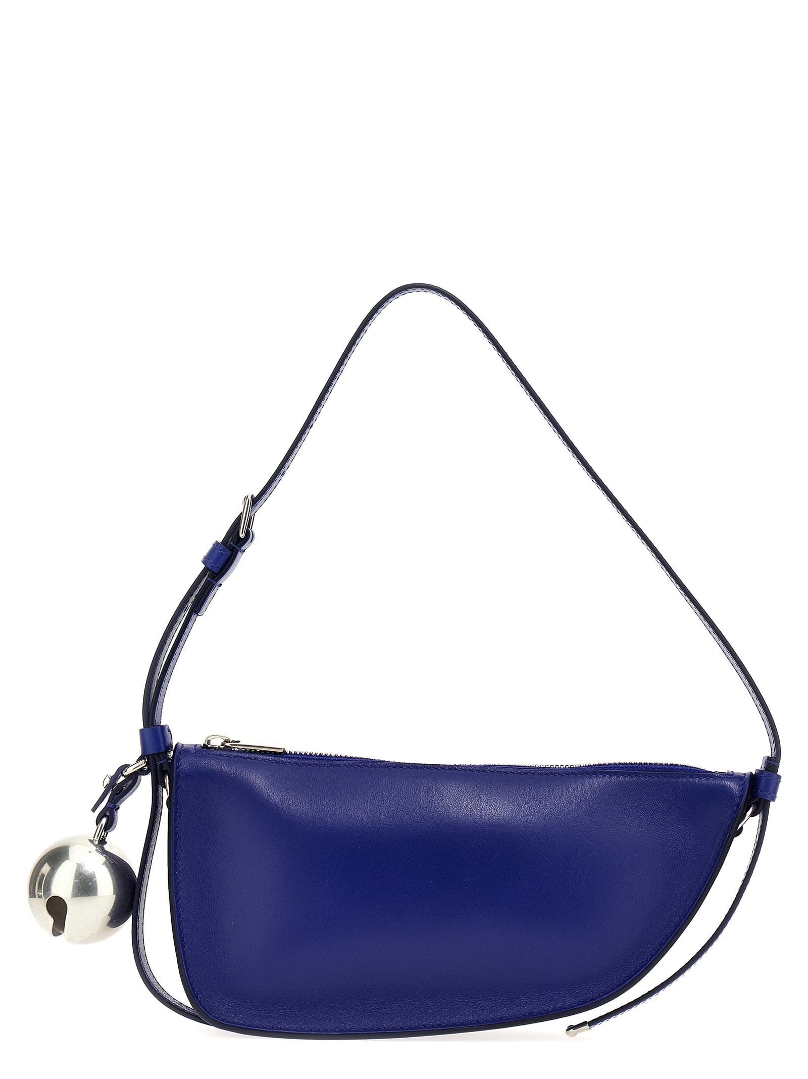 Shop Burberry Shield Mini Shoulder Bag In Blue