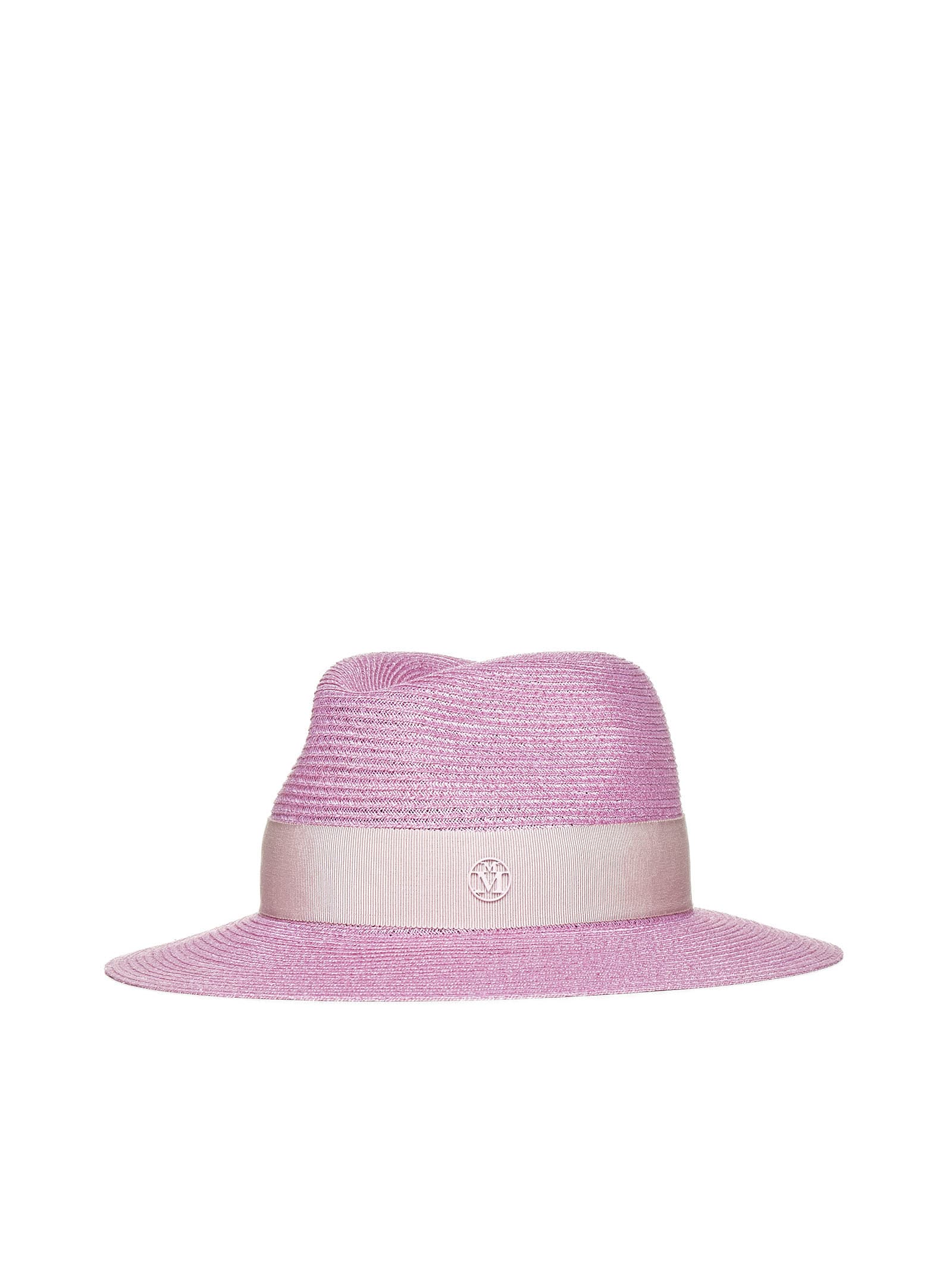 Shop Maison Michel Hat In Bubblegum