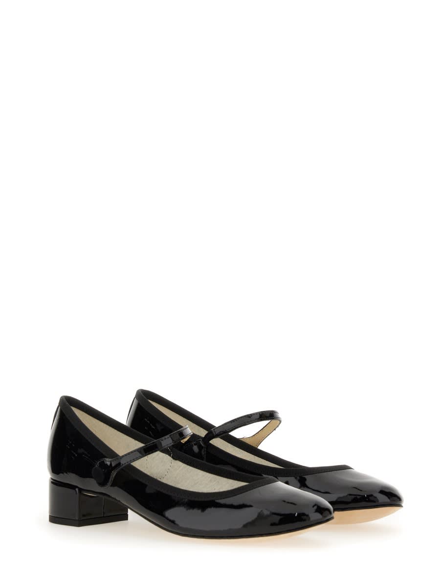 Shop Repetto Pump Mary Jane Rose In Black
