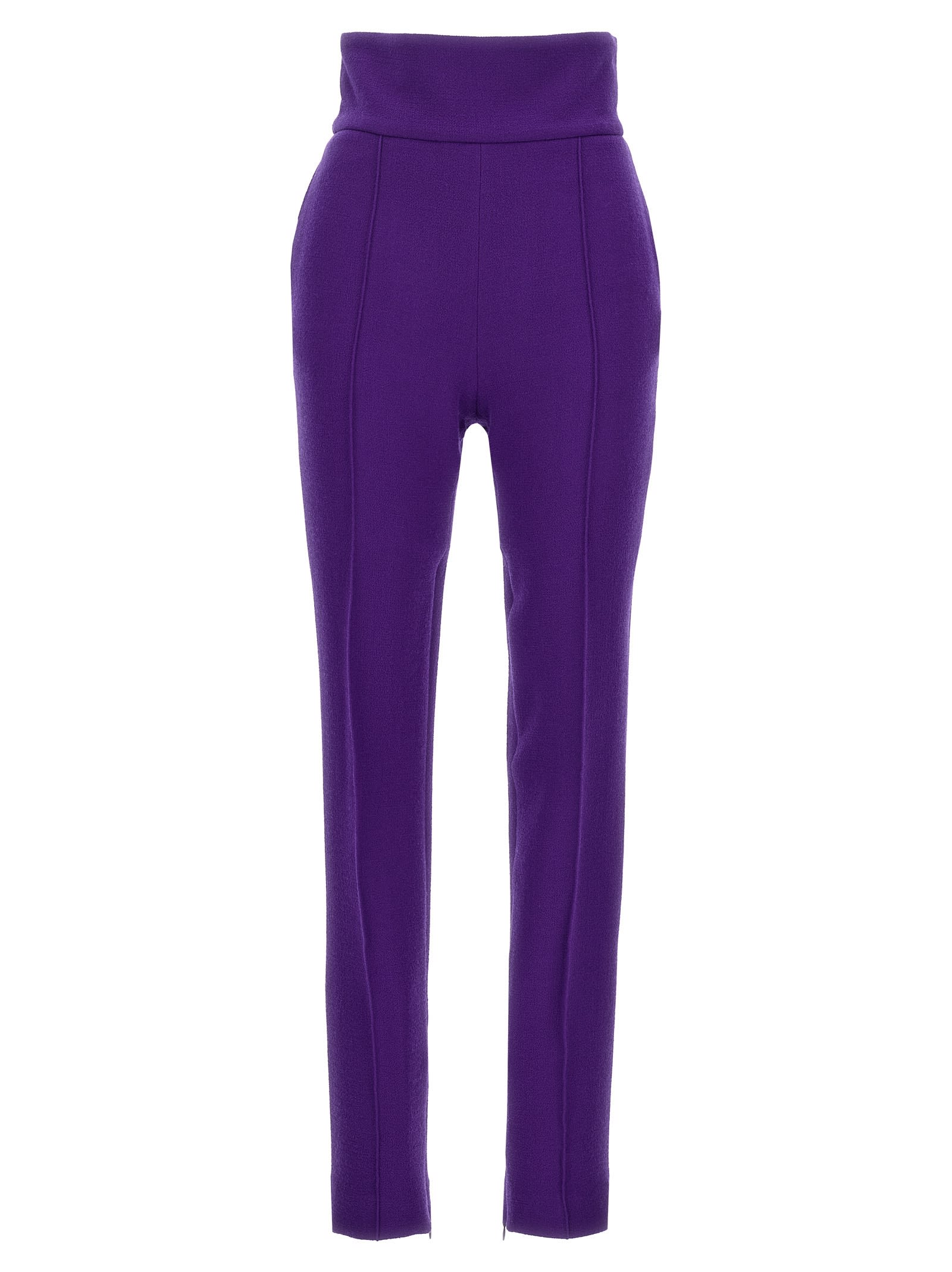 Shop Alexandre Vauthier Tailored Trousers In Purple