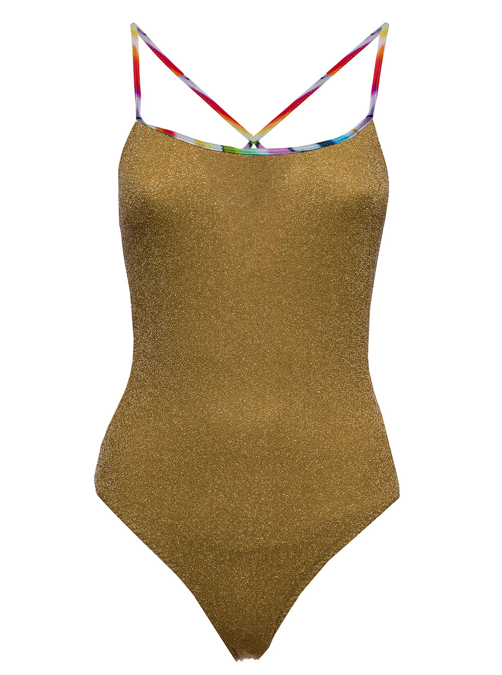 Missoni Golden Lurex One-piece Swimsuit