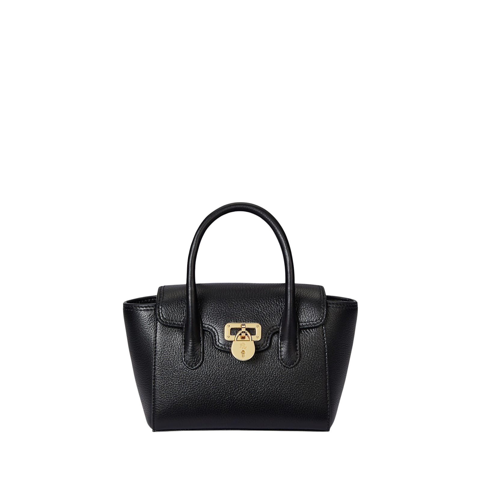 Ralph Lauren Tnnr Sm Schl Satchel Small In Black