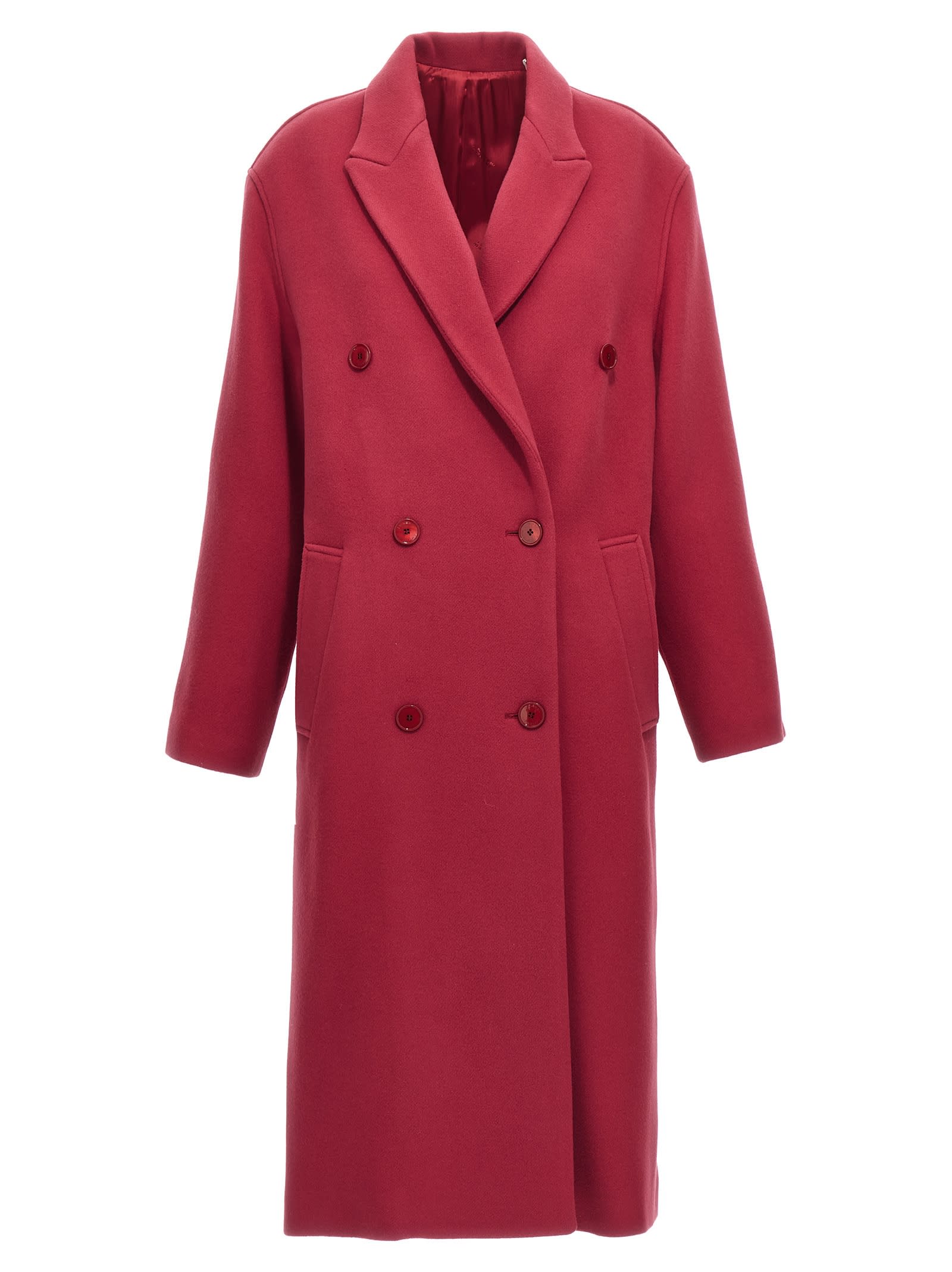 Theodore Double-breasted Wool Blend Coat