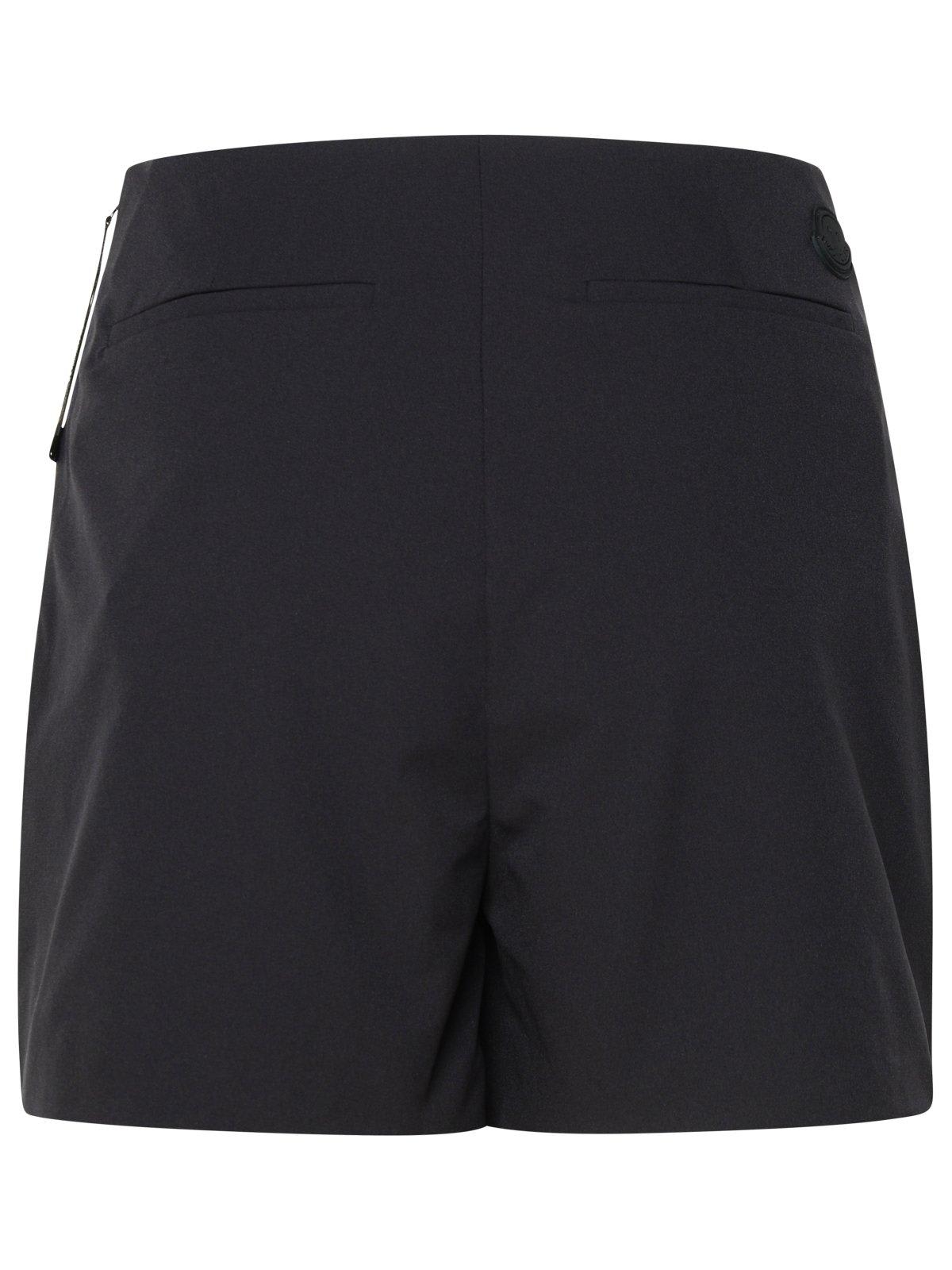 Shop Moncler Skirt Design Shorts In Black