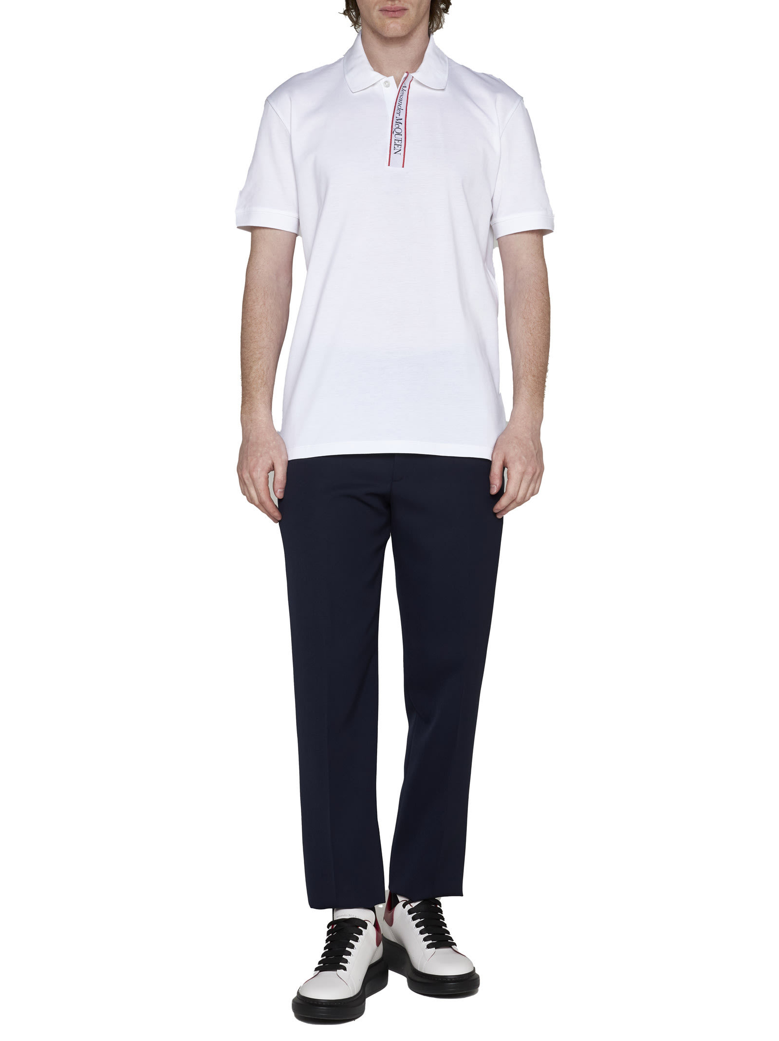 Alexander Mcqueen Tailoring Cigarette Pants In Bright Navy
