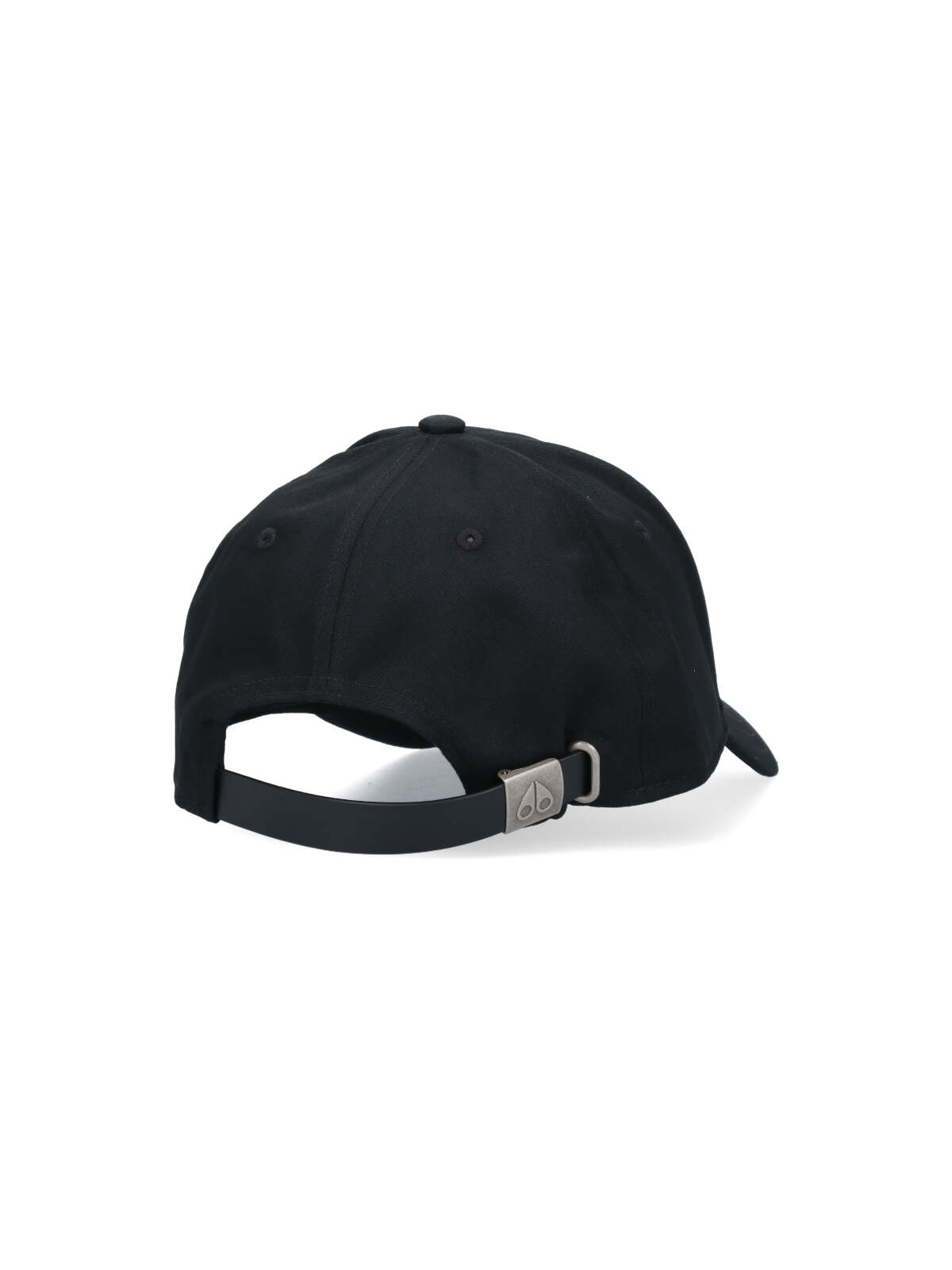 Shop Moose Knuckles Logo Baseball Cap In Black