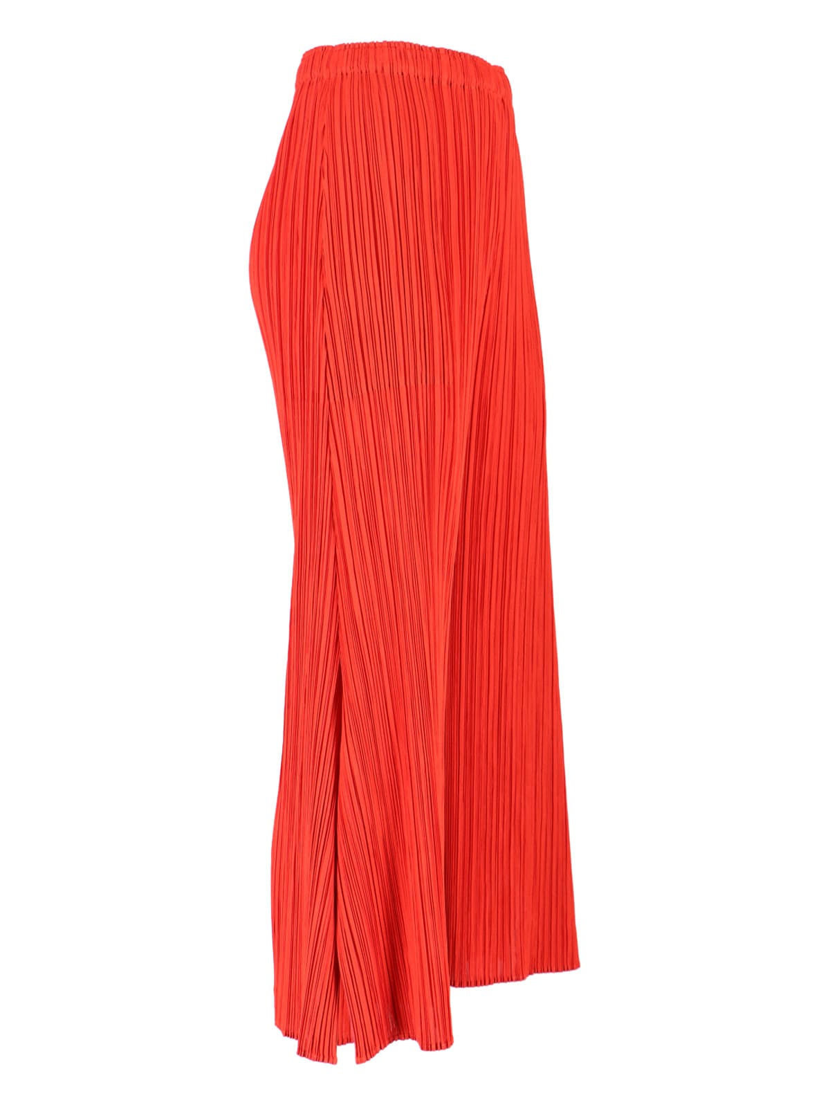 Issey Miyake Elastic Waist Casual Pants In Red