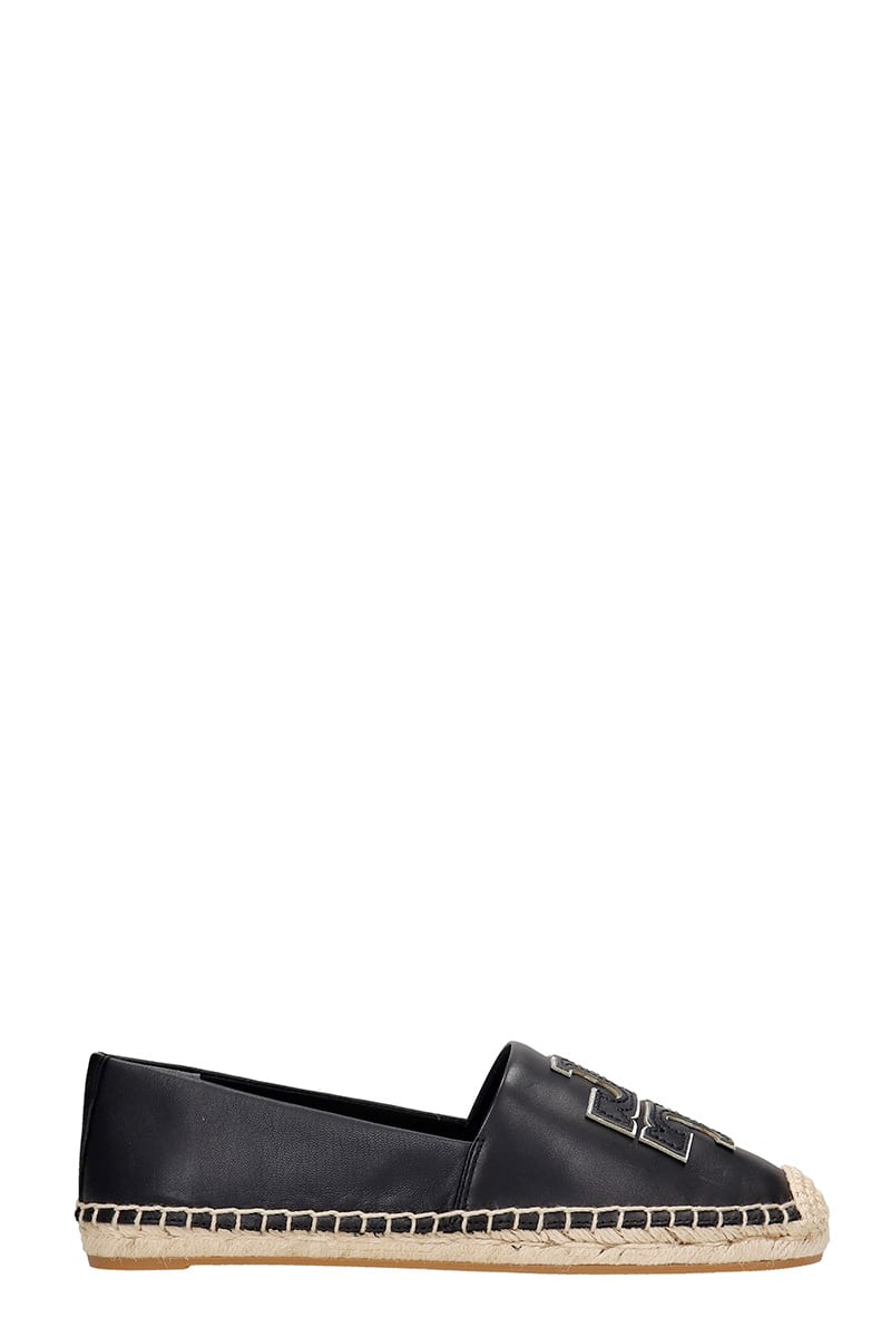 Tory Burch Ines Espadrilles In Black Leather
