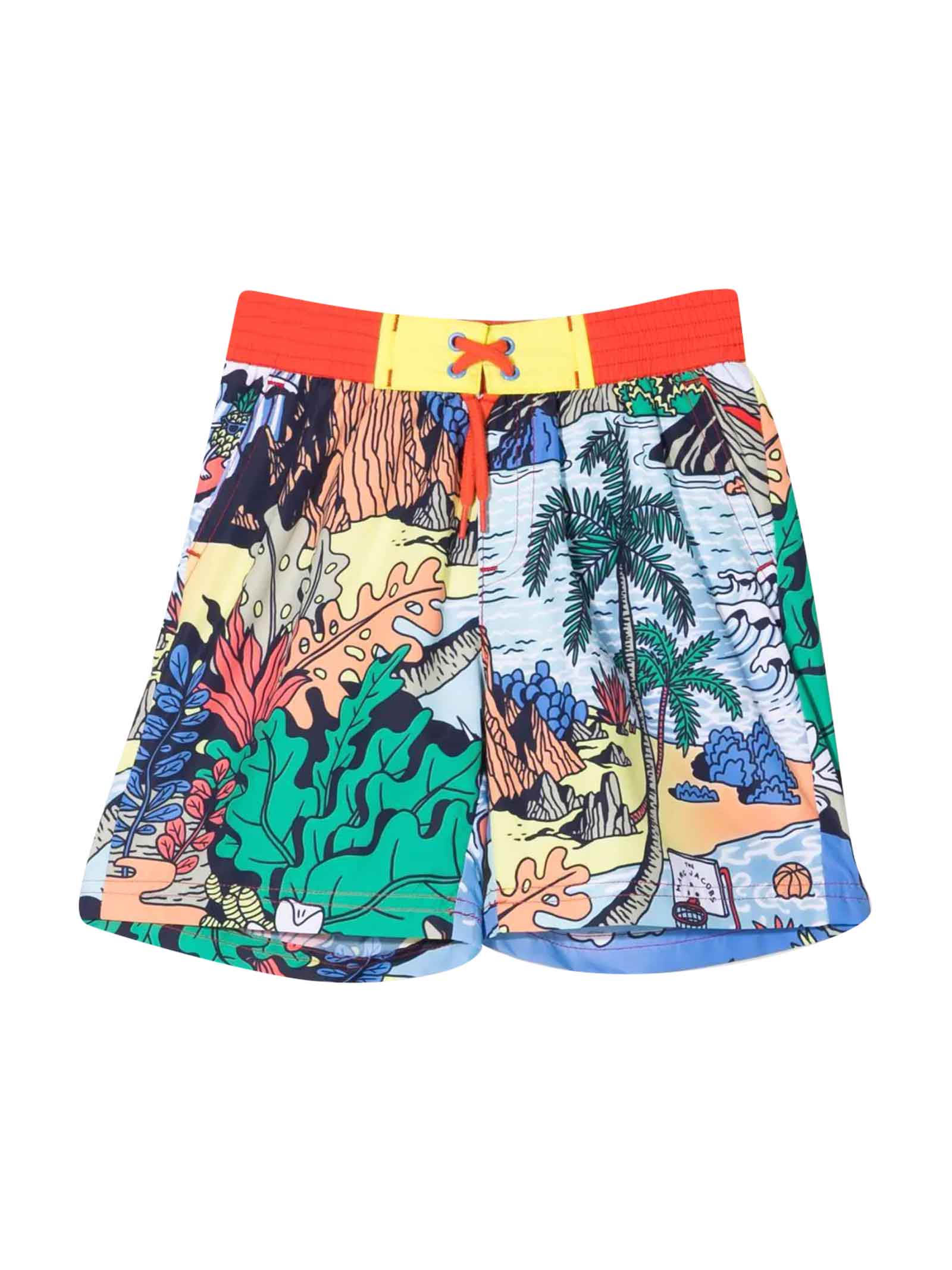 Little Marc Jacobs Multicolor Print Boy Swimsuit