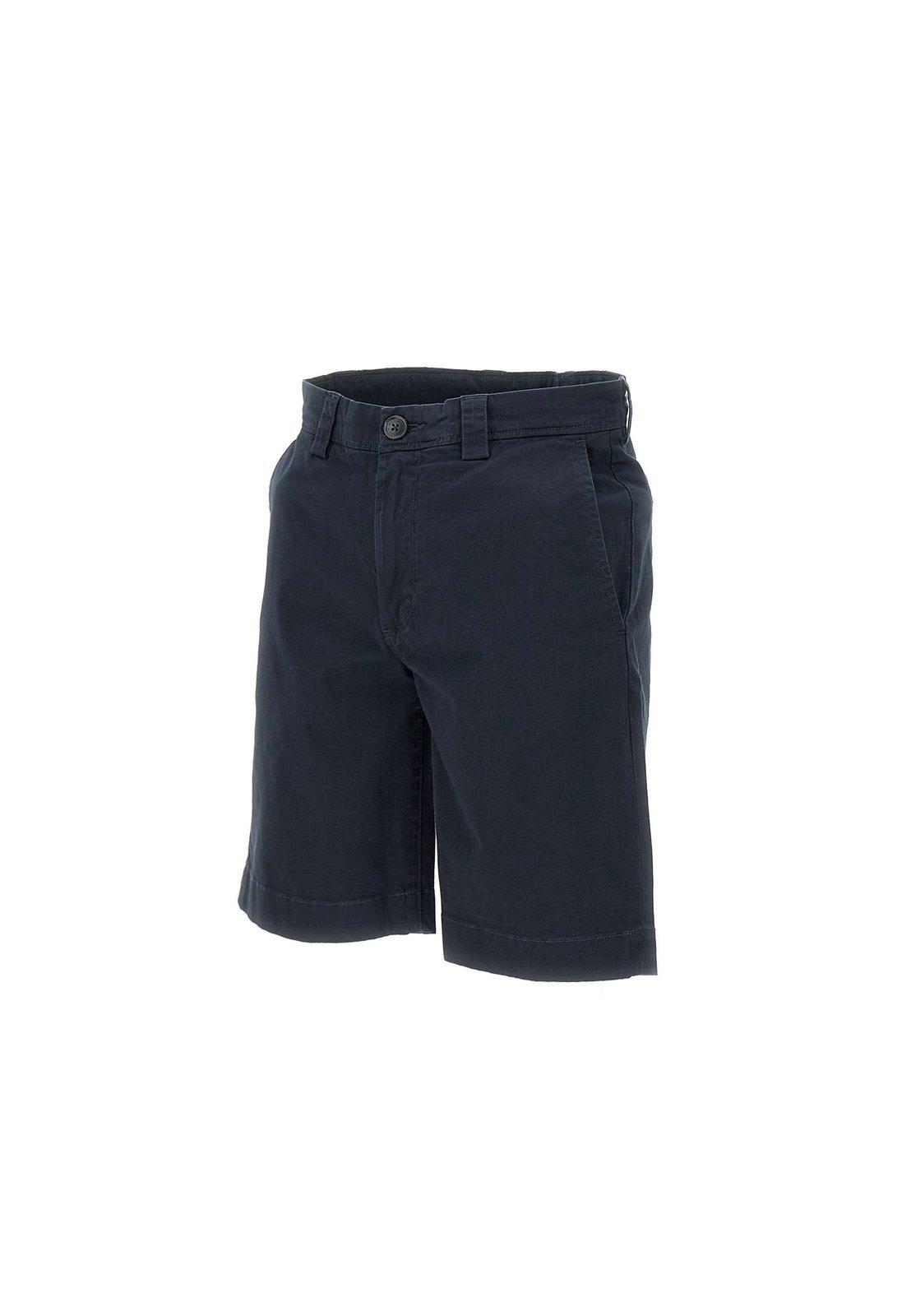 Shop Woolrich Straight-leg Chino Shorts In Blu