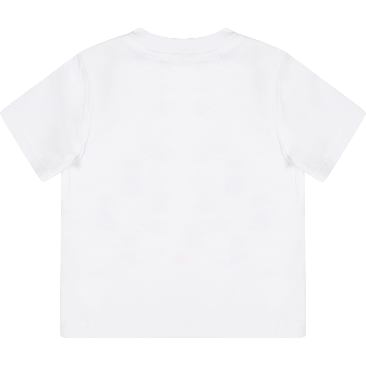 Timberland White T-shirt For Baby Boy With Print In White