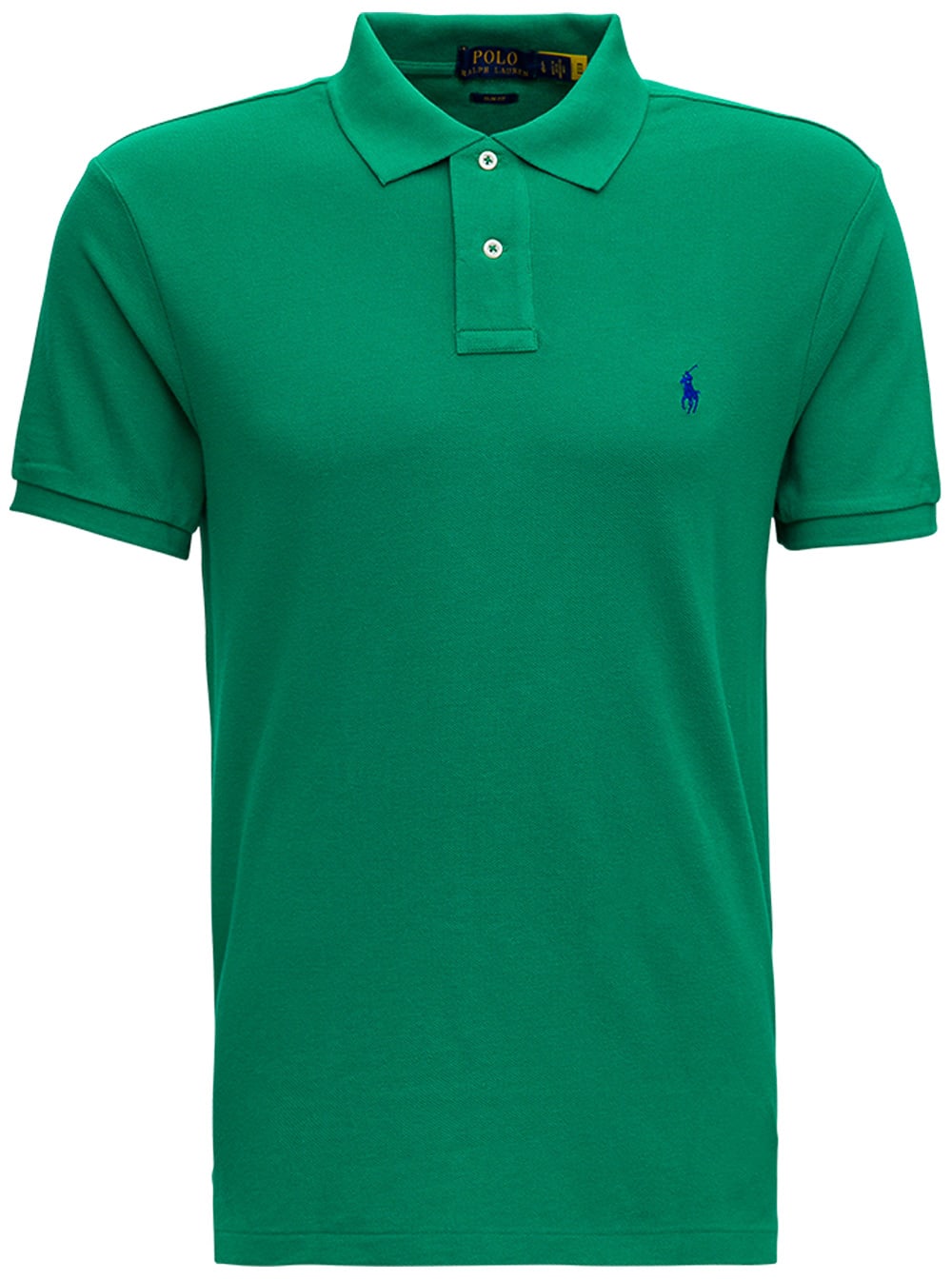 Ralph Lauren Green Cotton Polo Shirt With Logo