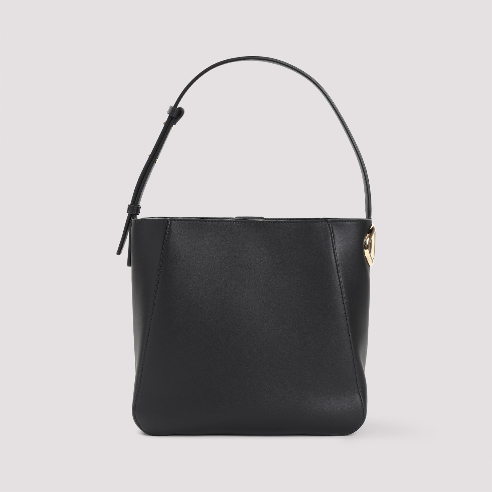 Shop Valentino V Logo Side Bucket Bag In No Nero