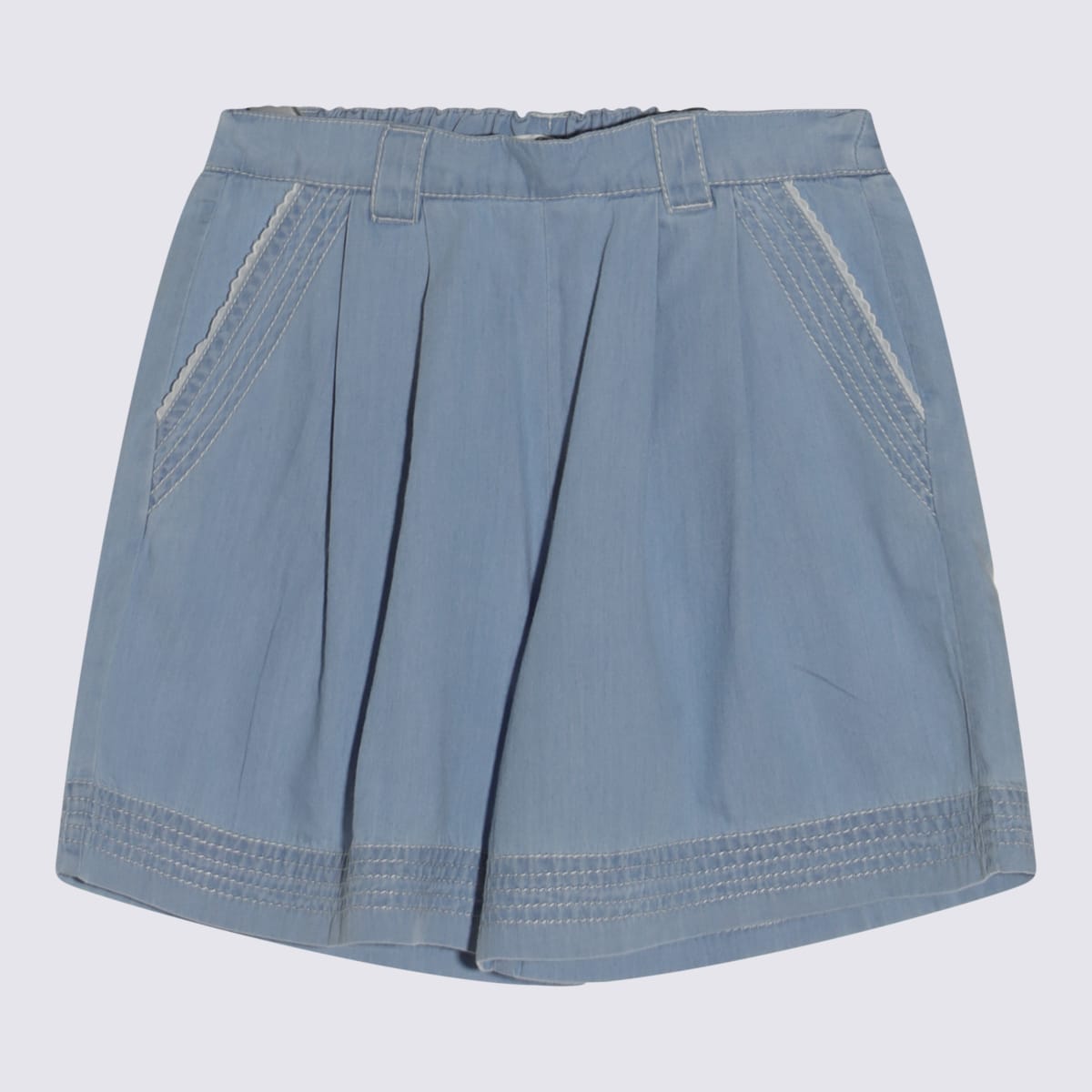 Chloé Grey Cotton Shorts