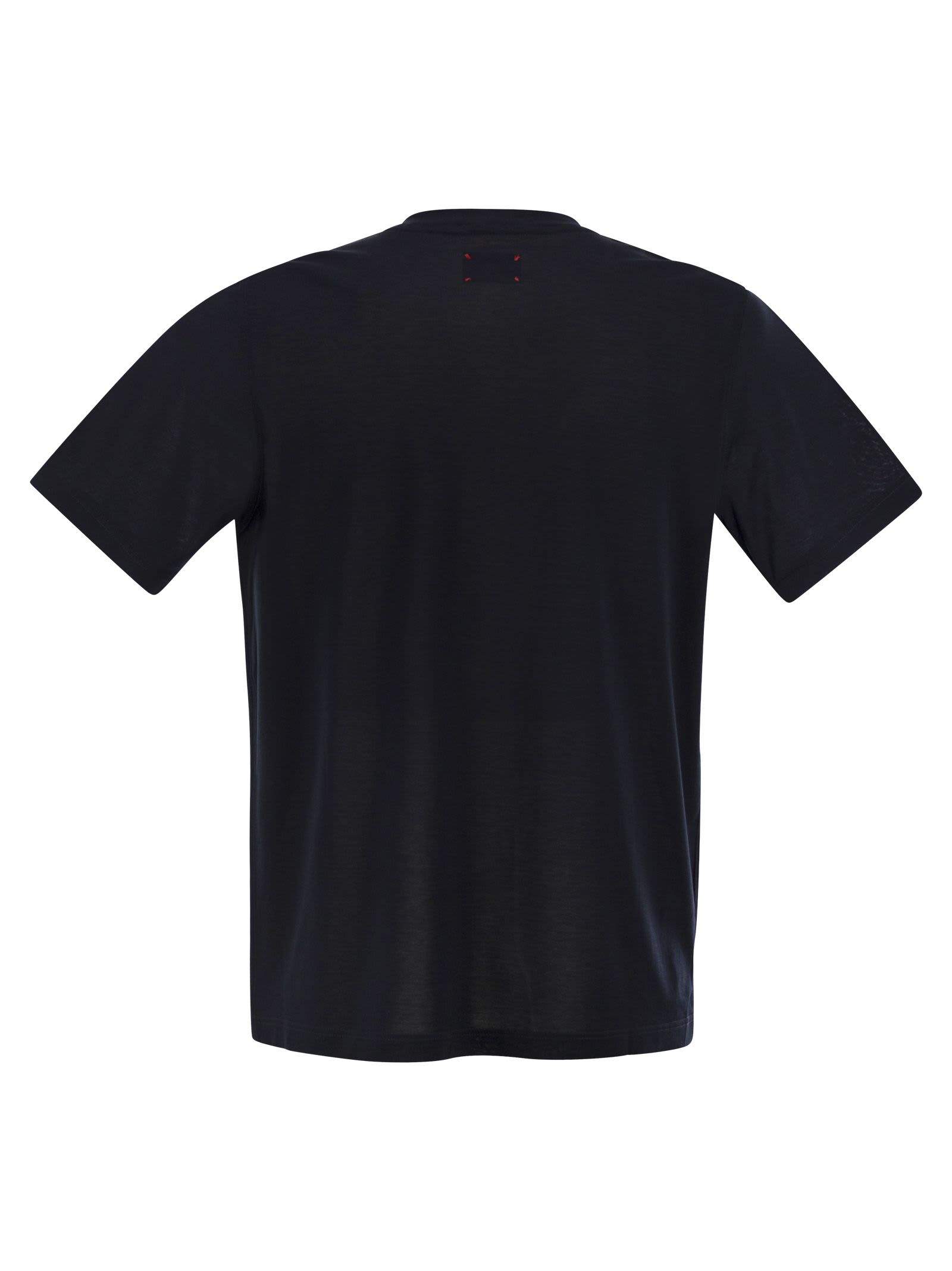 KITON COTTON T-SHIRT WITH LOGO 