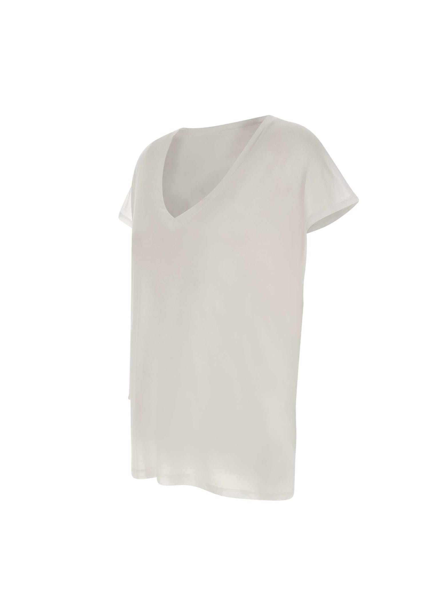Shop Dondup Modal T-shirt T-shirt In Bianco
