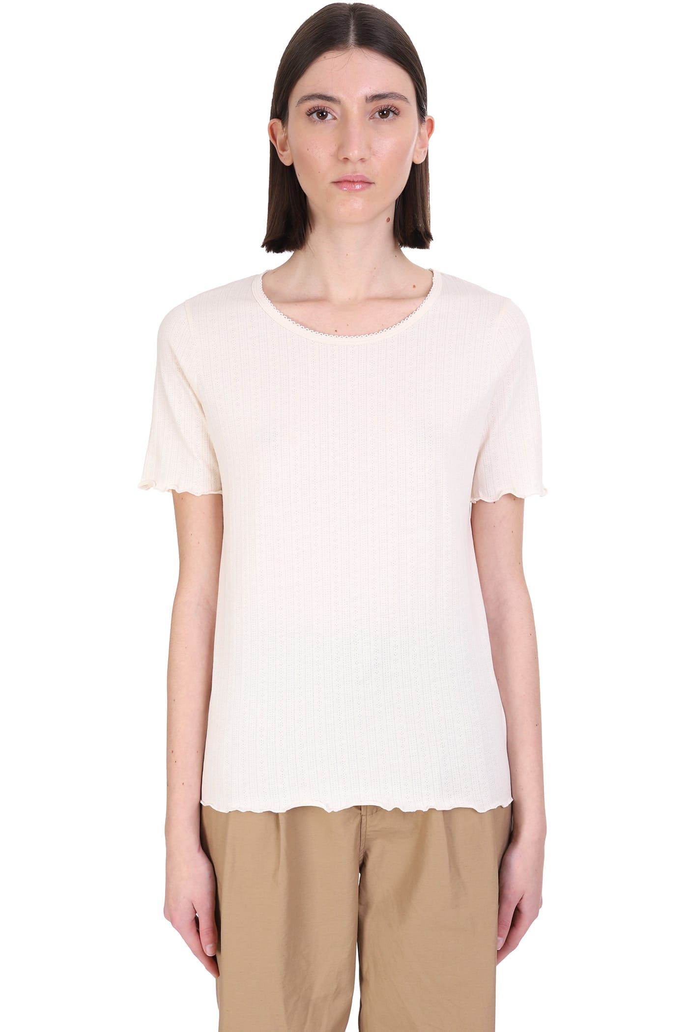 A.P.C. Jeannette T-shirt In White Cotton