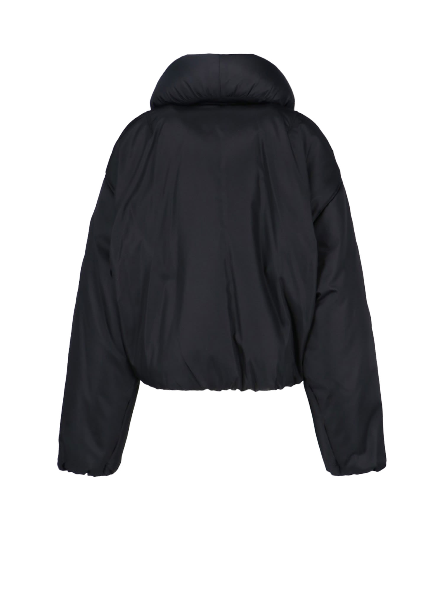 Alaïa Padded Taffeta Bomber Jacket In Black