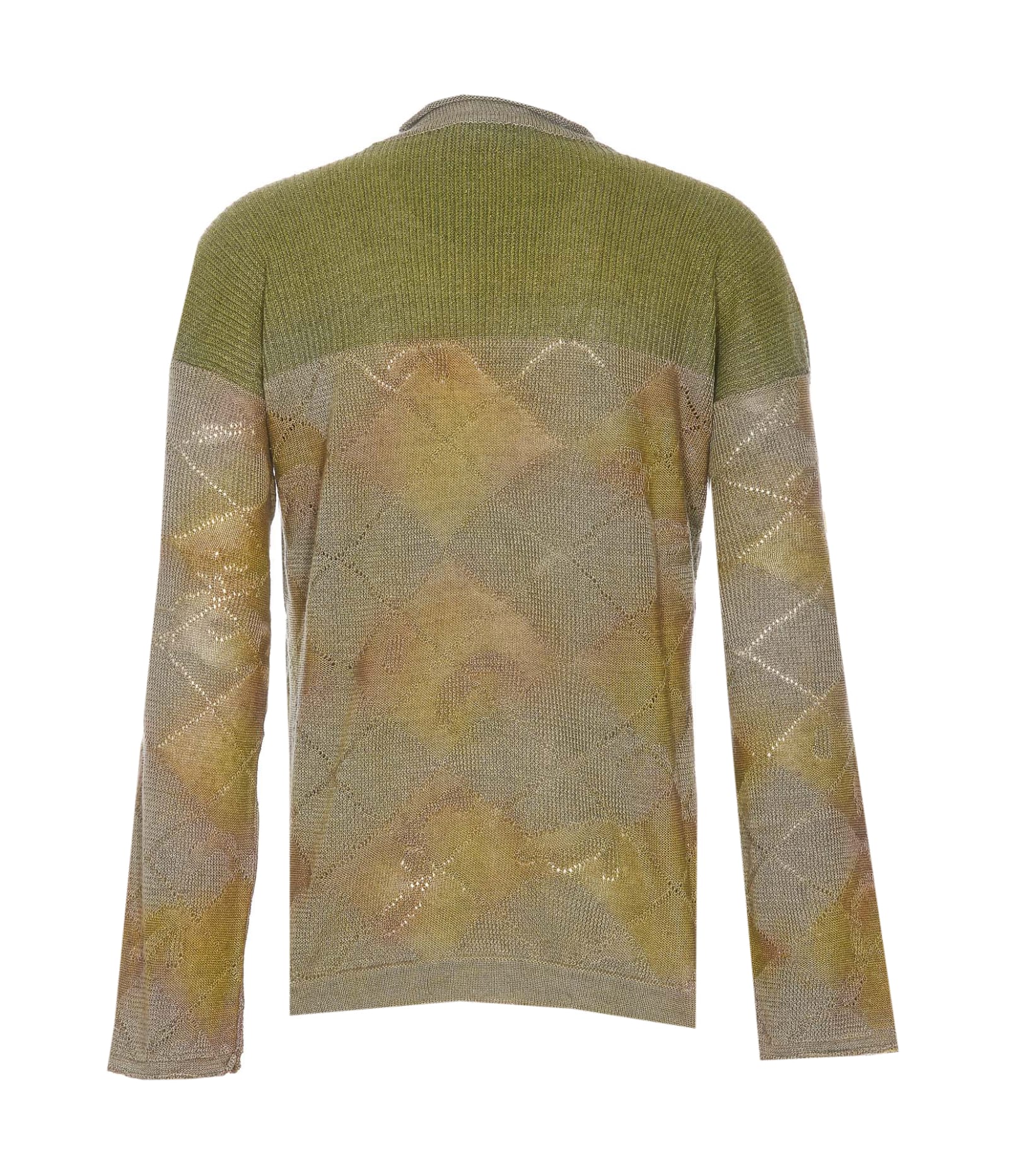 Shop Vivienne Westwood Knit Pearl Sweater In Green