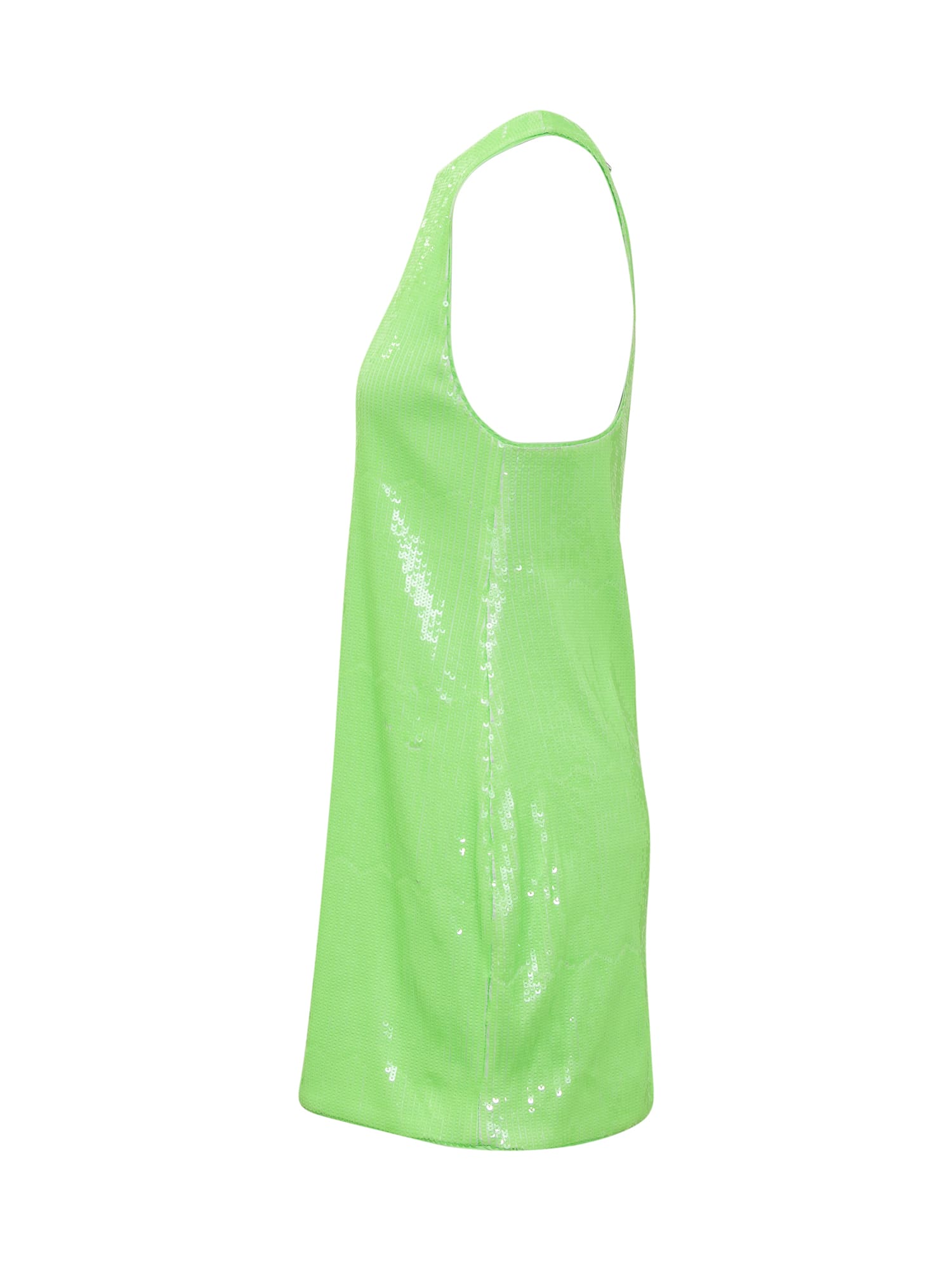 Shop Rotate Birger Christensen Sequins Dress In Green Gecko