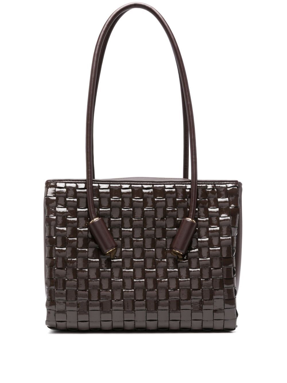 Shop Themoirè Leila Weaved Naplak Bag In Fondant