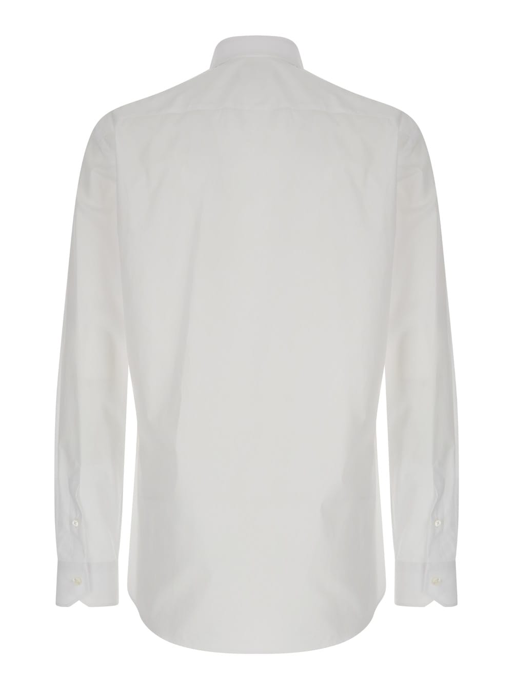 Shop Fendi White Lettering Embroidered Shirt In Cotton Man In Bianco