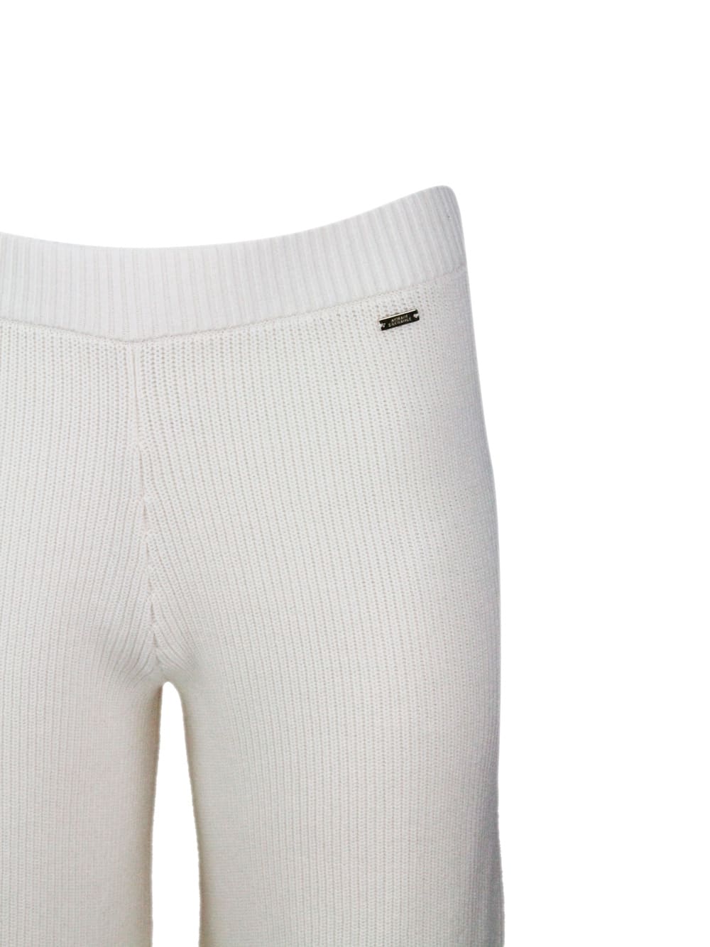 Shop Armani Exchange Pants In Cream