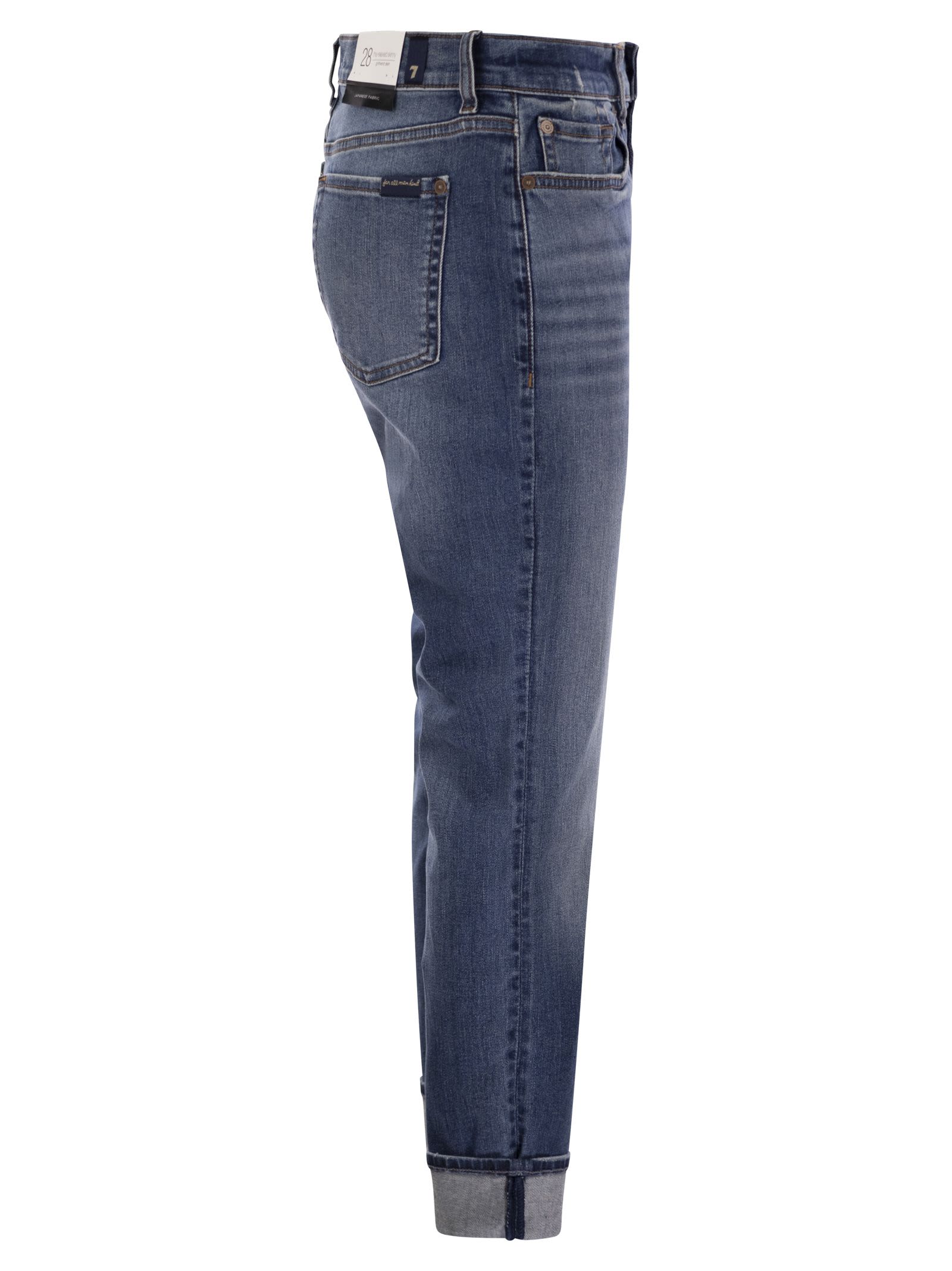 7 For All Mankind Groovy Skinny Jeans In Denim
