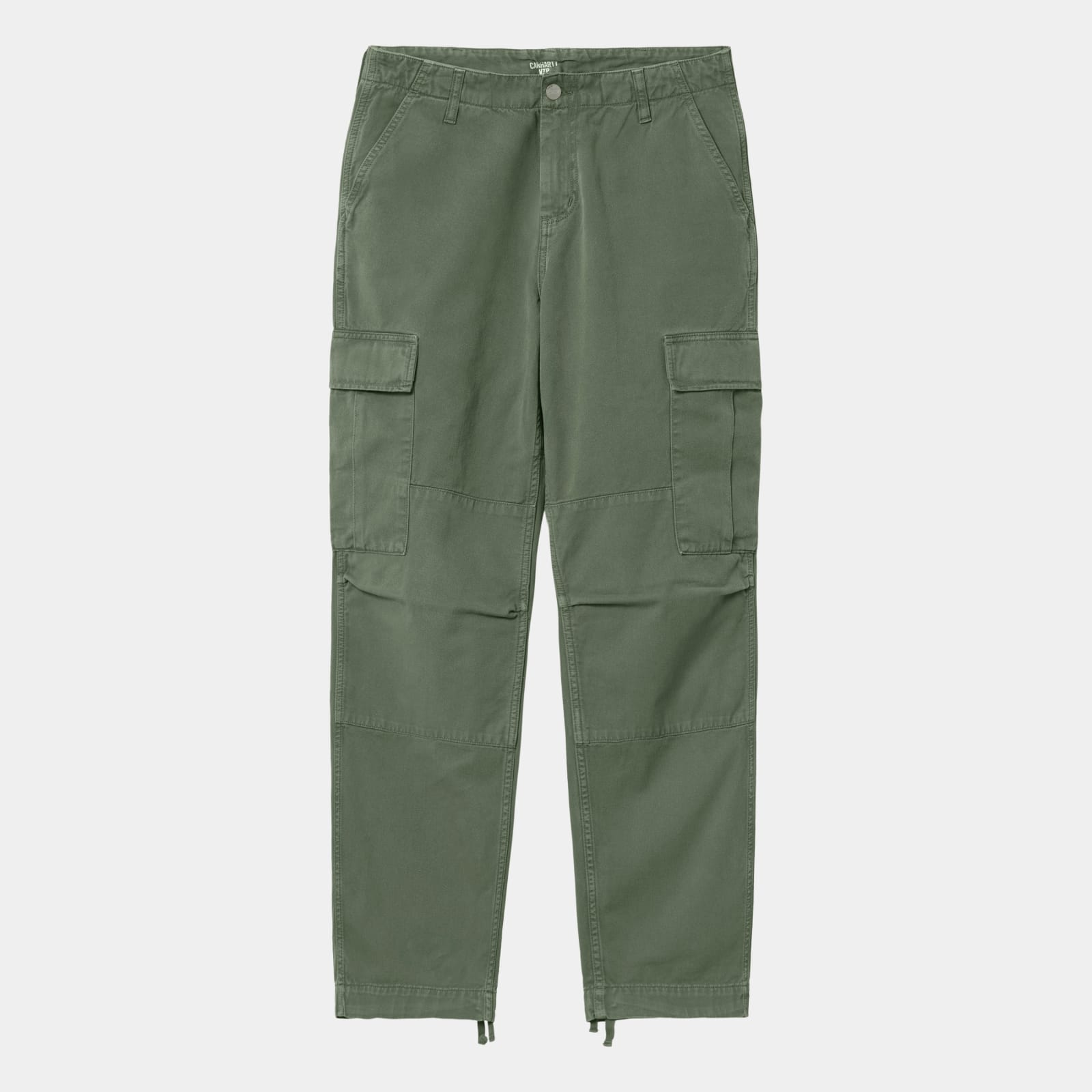 Carhartt Straight-leg Cargo Trousers In Dollar Green Garment Dyed