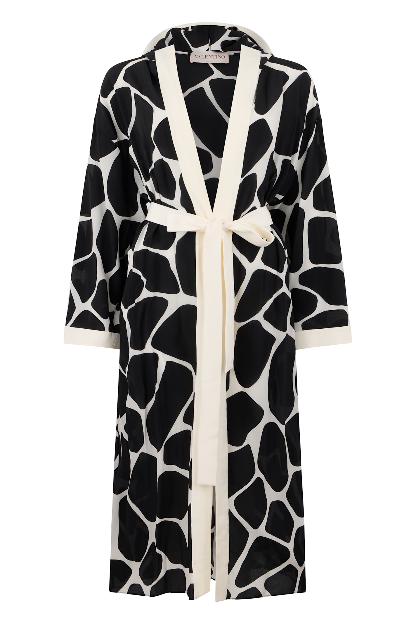 Valentino Soft Fabric Robe In Black