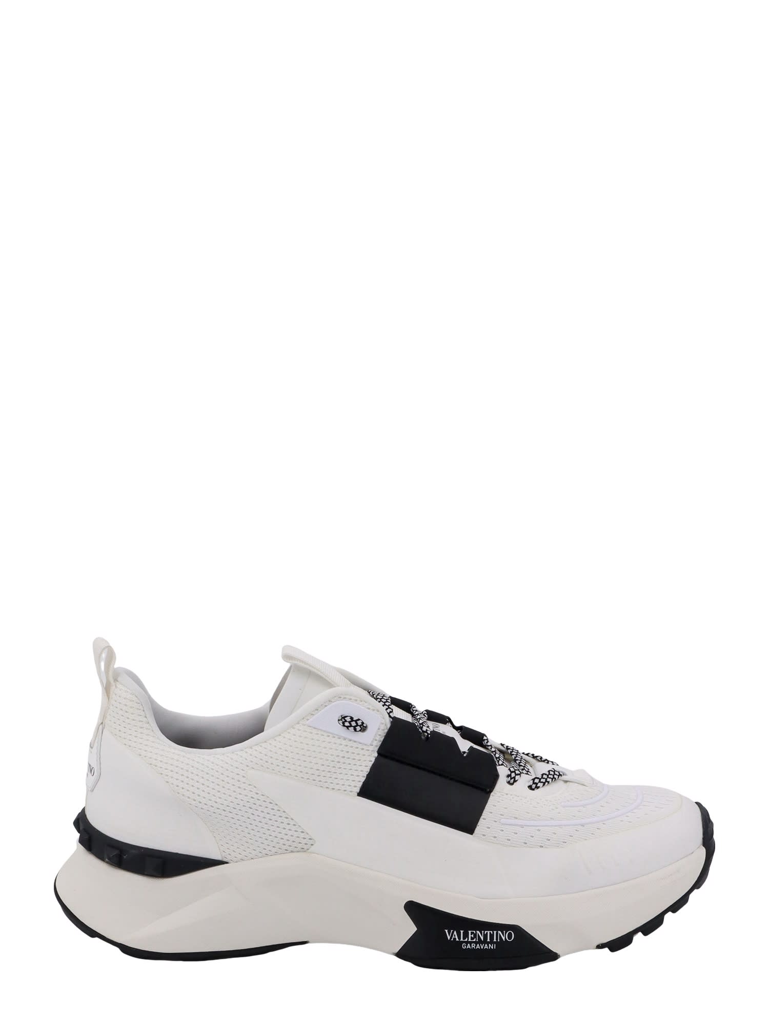 Shop Valentino True Act Sneakers In White
