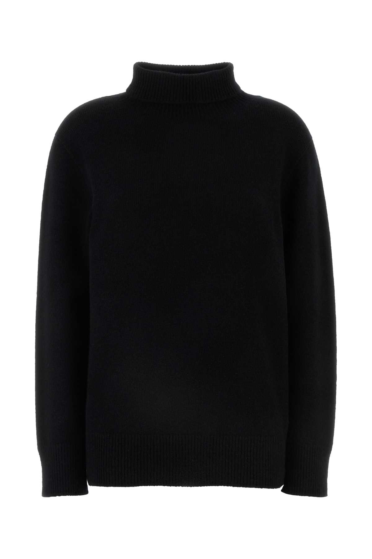 The Row Black Cashmere Hepny Oversize Sweater