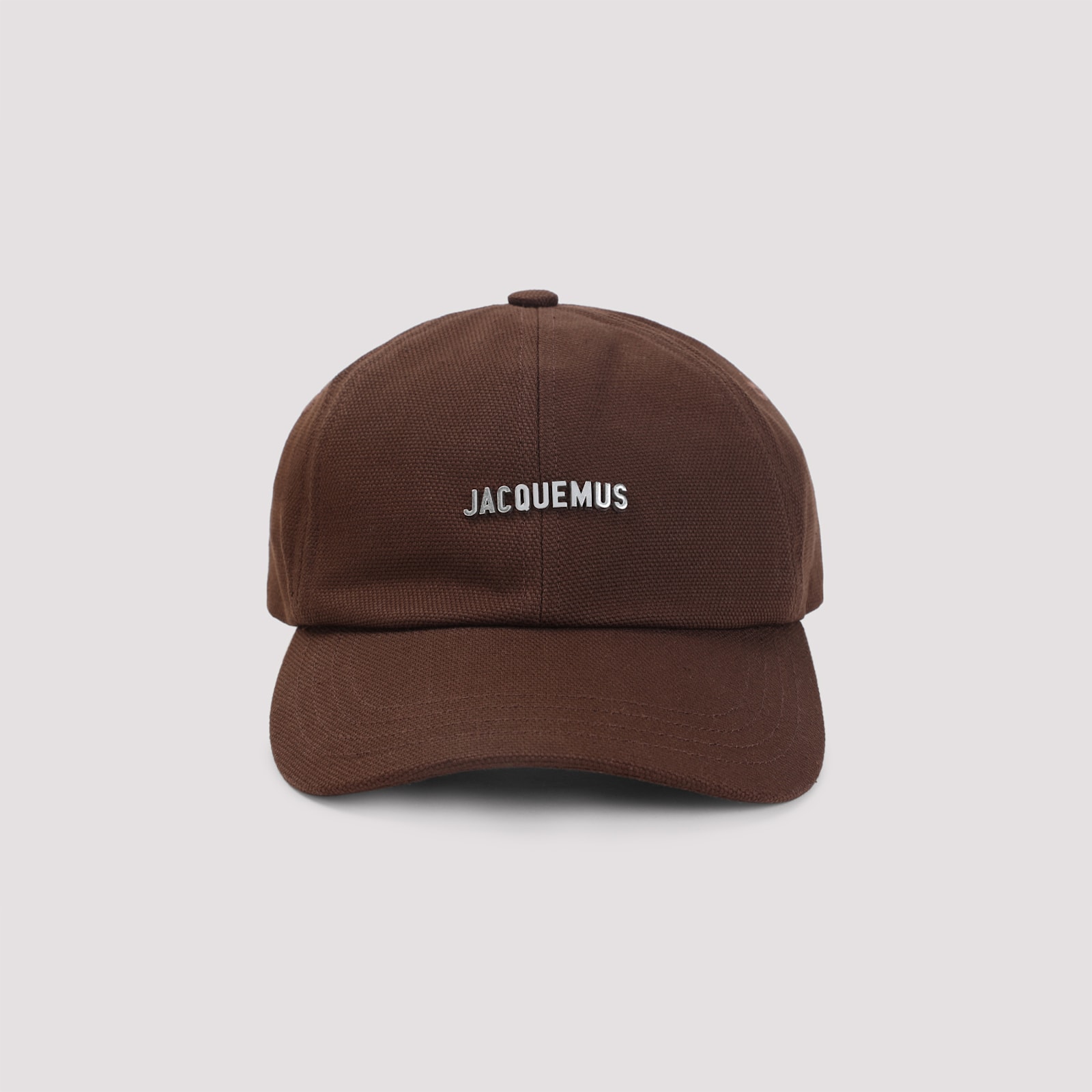 Jacquemus Men Logo Motif Baseball Cap In Brown