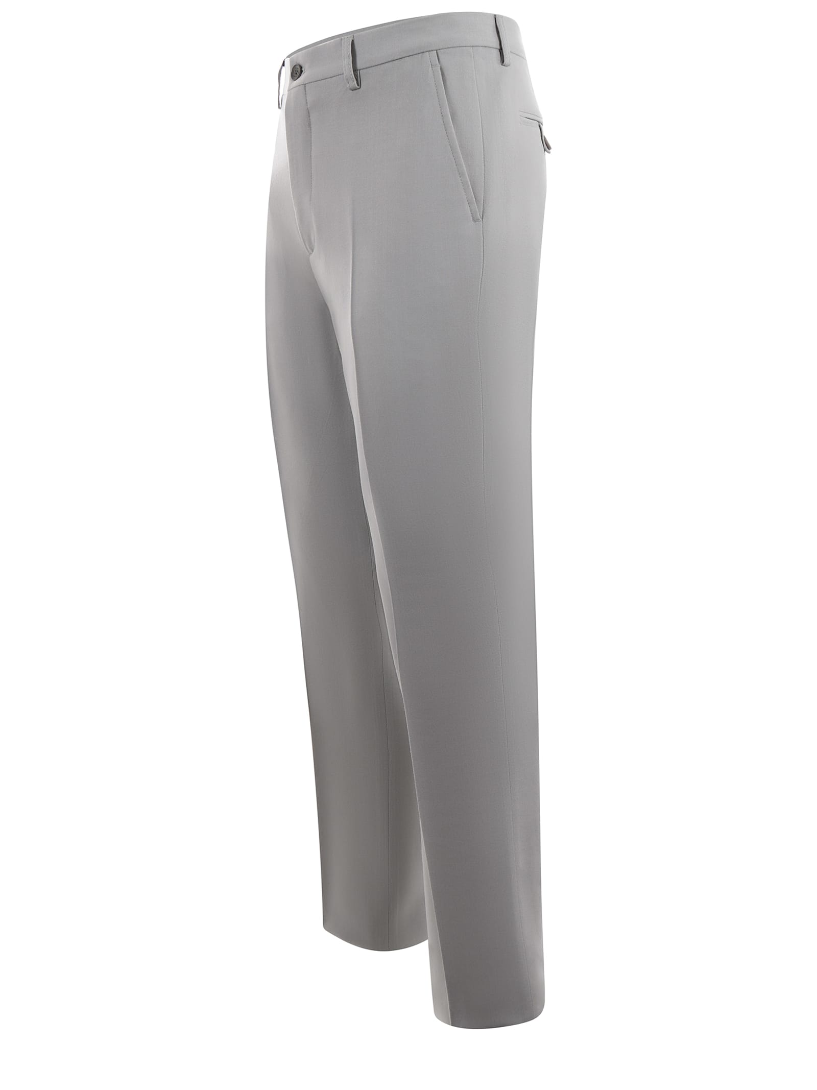 Shop Etro Trousers In Grey