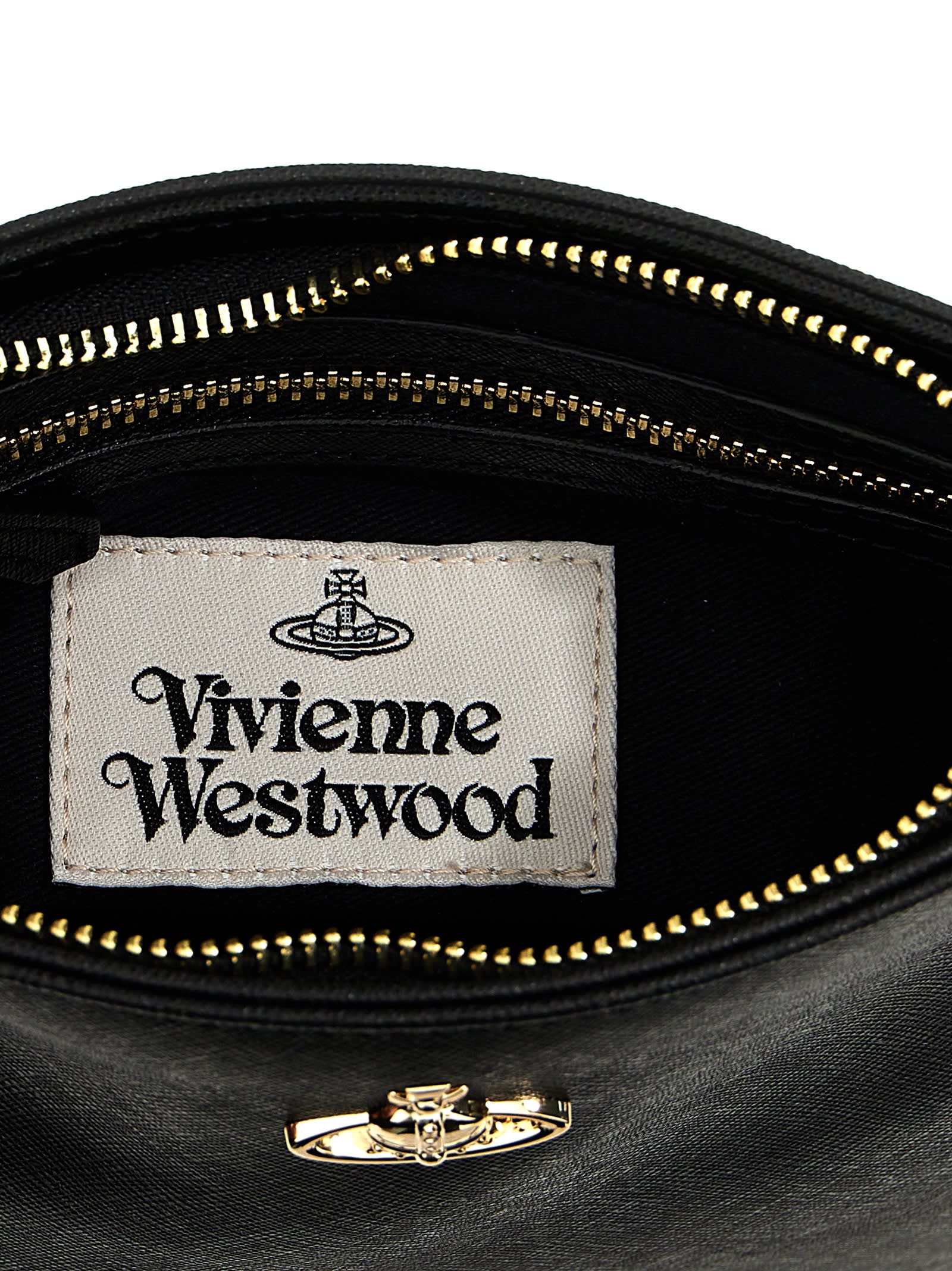 Shop Vivienne Westwood Squire New Square Crossbody Bag In Black